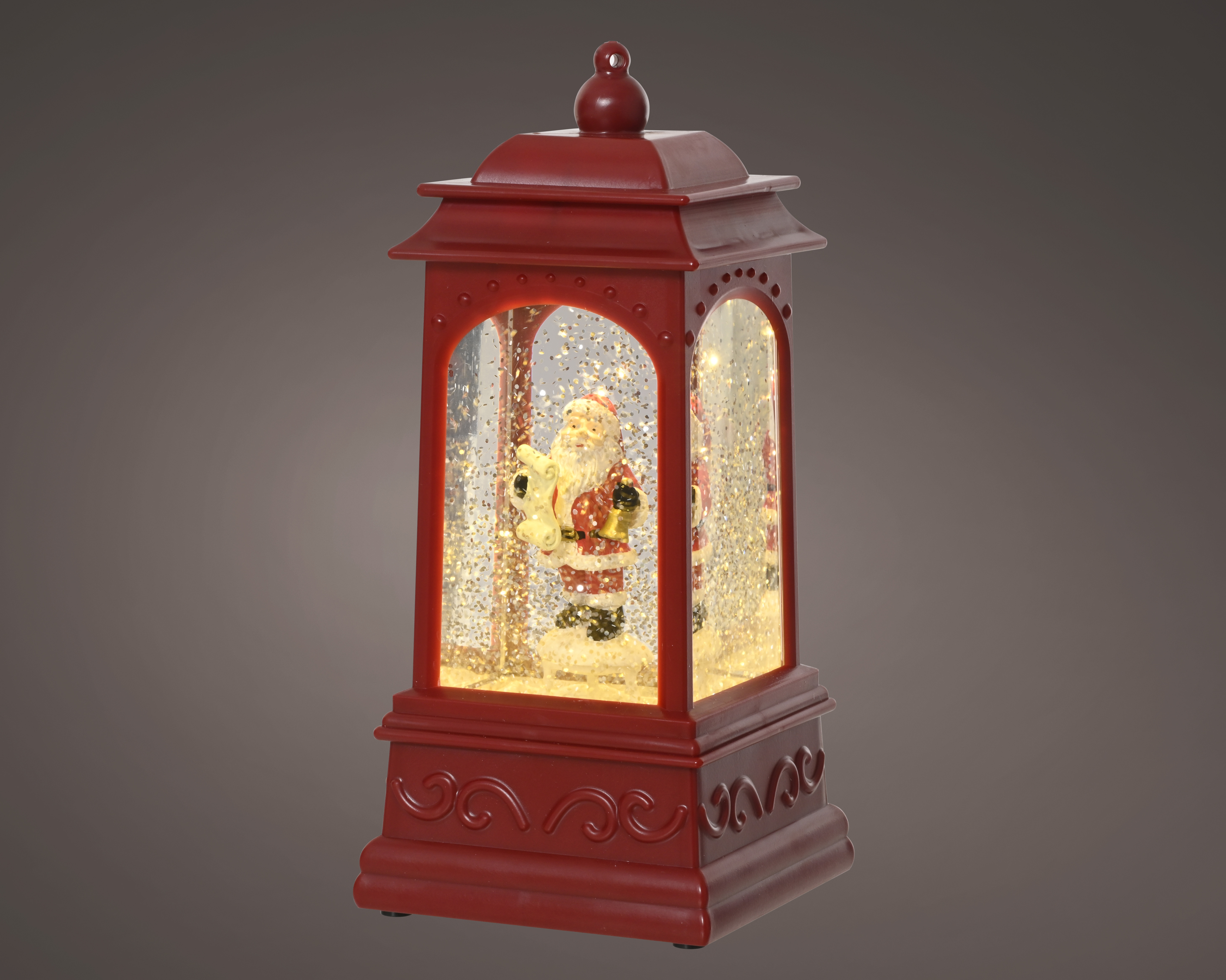 LED Laterne Wasserwirbler - rot, L9.00-W9.00-H20.50cm-2L