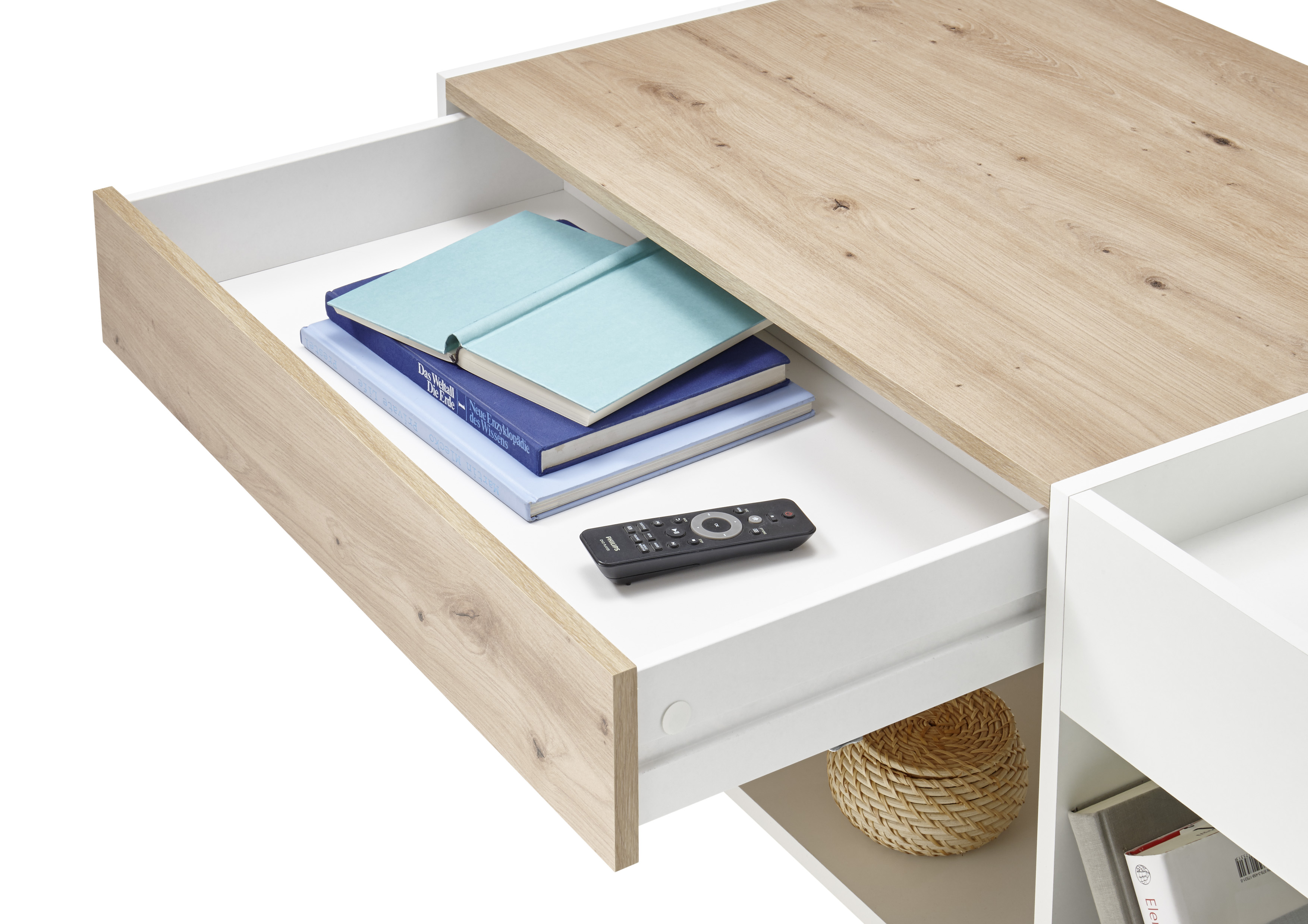 Couchtisch, Artisan Eiche/Weiß - MyStyle 1040