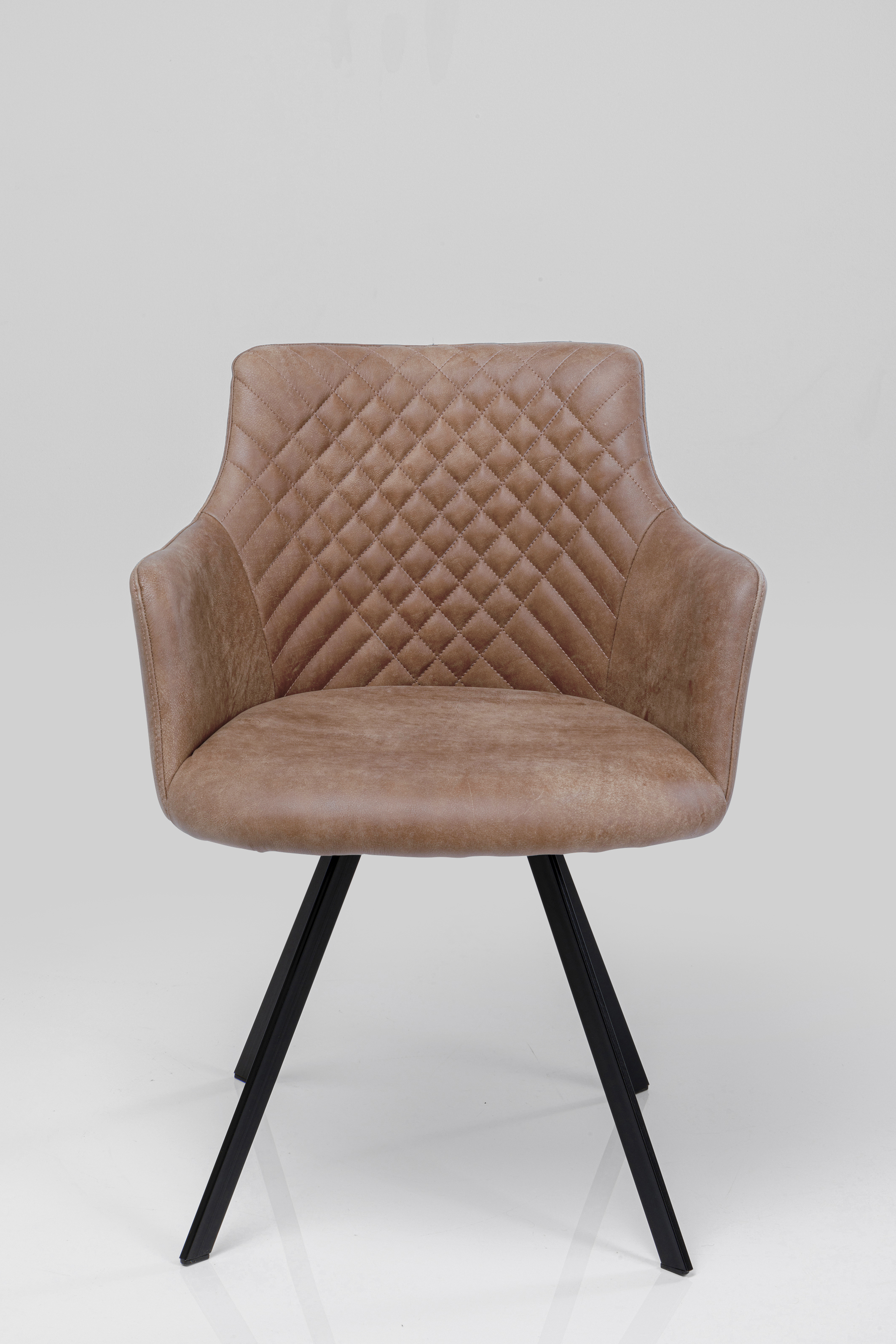 Drehstuhl mit Armlehnen Coco, braun - Coco