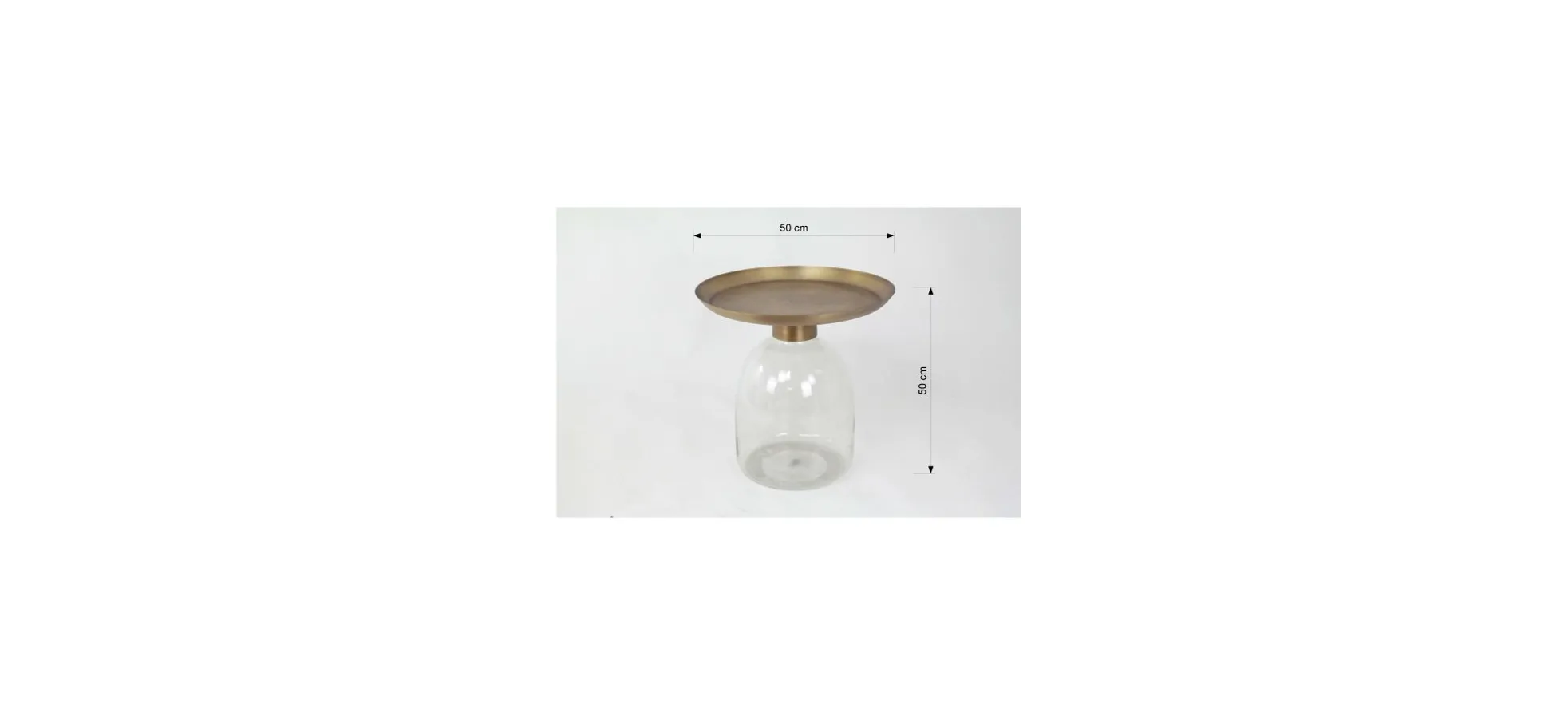 Beistelltisch - Ø/H ca. 50x50 cm, Messing Antik Beistelltisch - Ø/H ca. 50x50 cm, Messing Antik