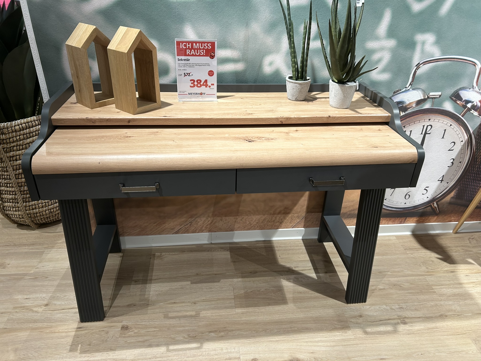 Sekretär, graphit MDF - Imbria Büro