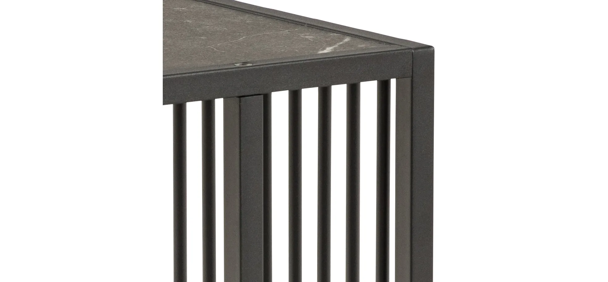 Beistelltisch, Platte Marmoroptik  - Avelina