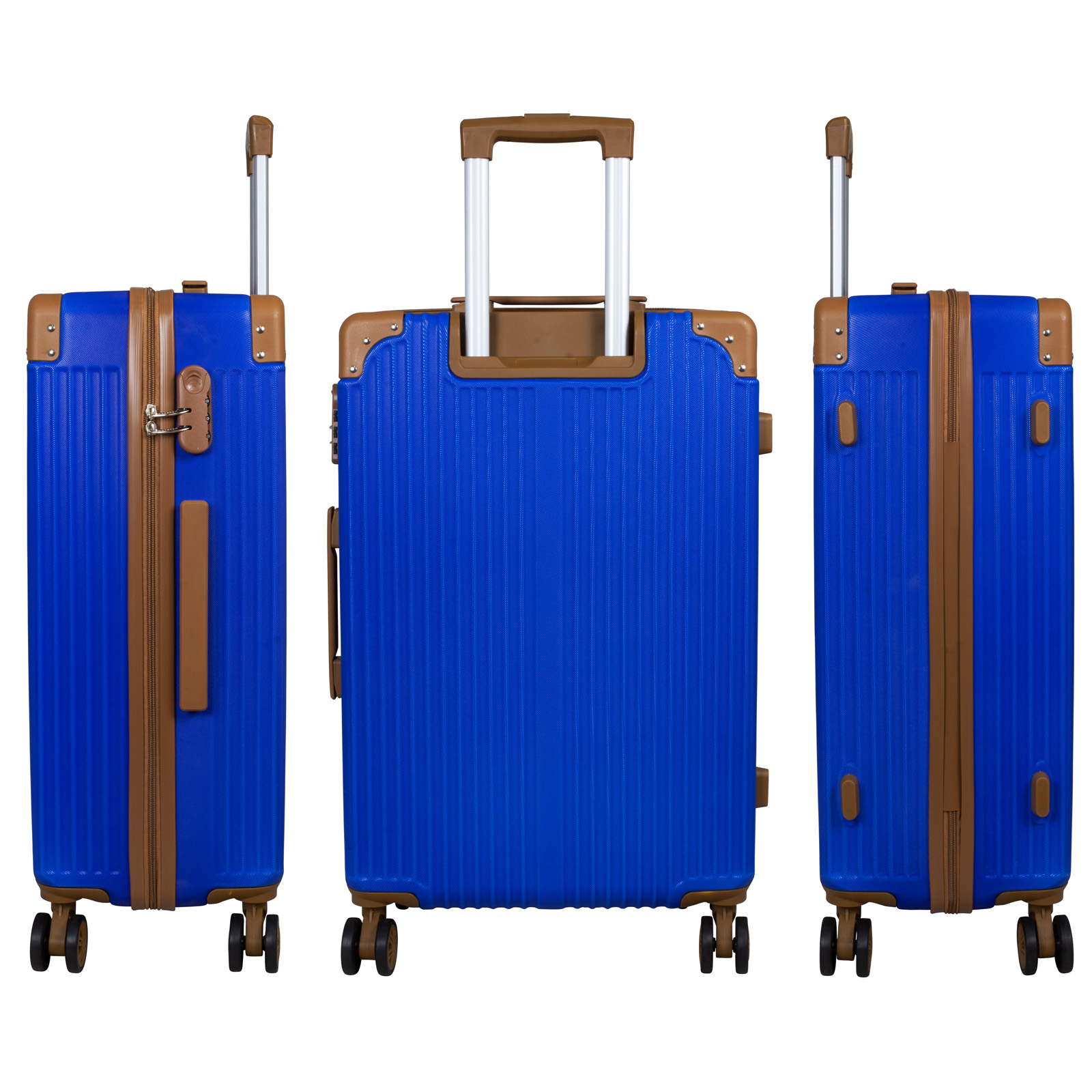 Koffer Barbados, klein - 57cm, doppelräder, blau