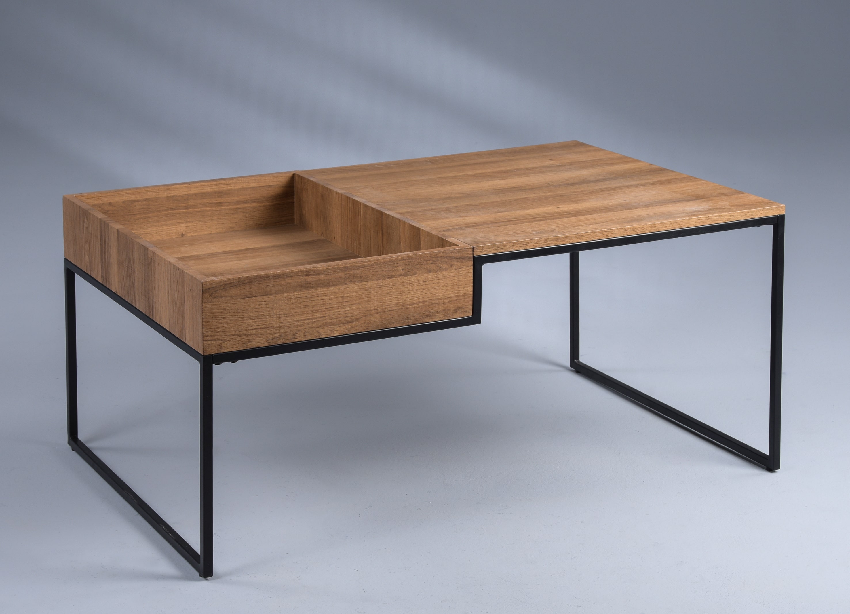 Couchtisch, MDF Dekor Eiche, 101cm breit - Marcy