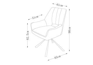 Armlehnstuhl, braun - Maresa