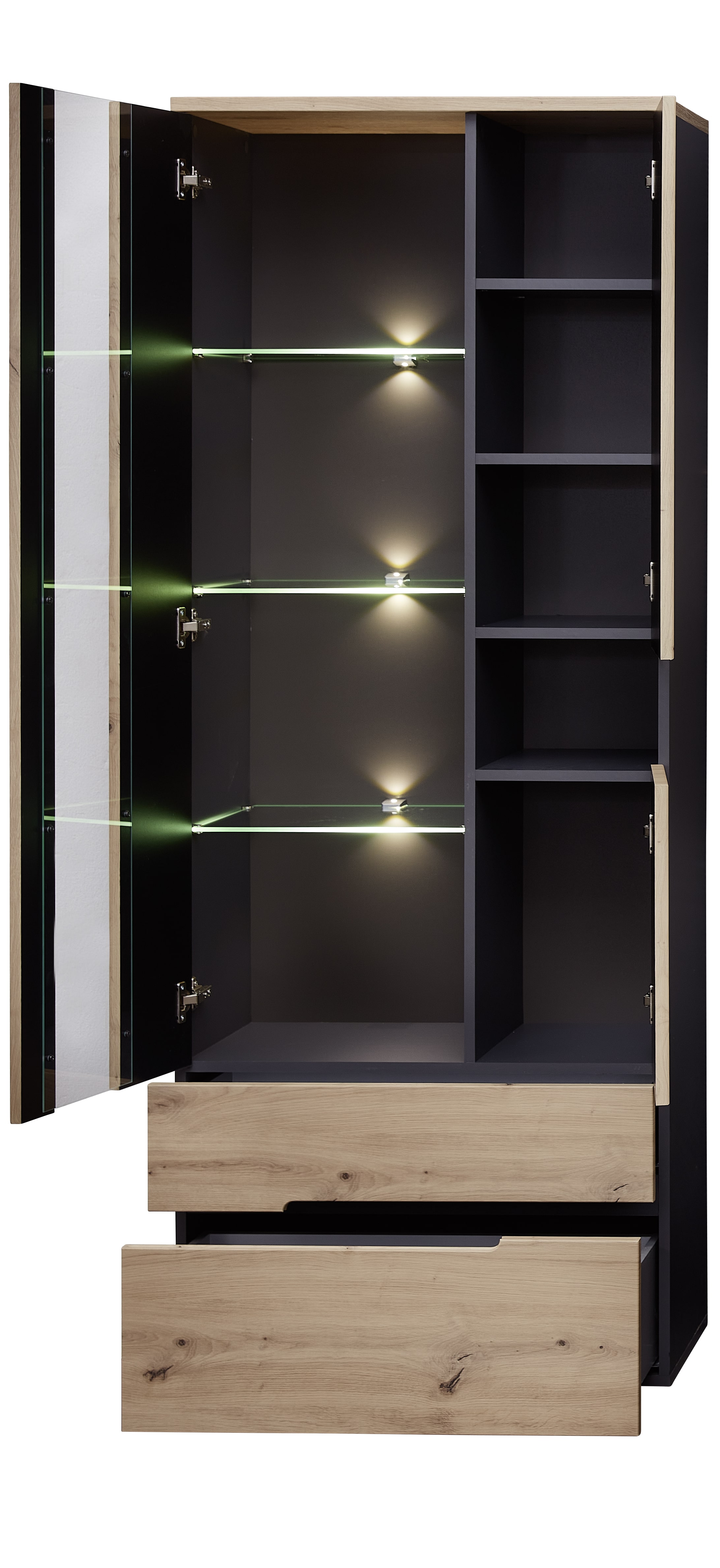 Vitrine, Artisan Eiche - Ilario