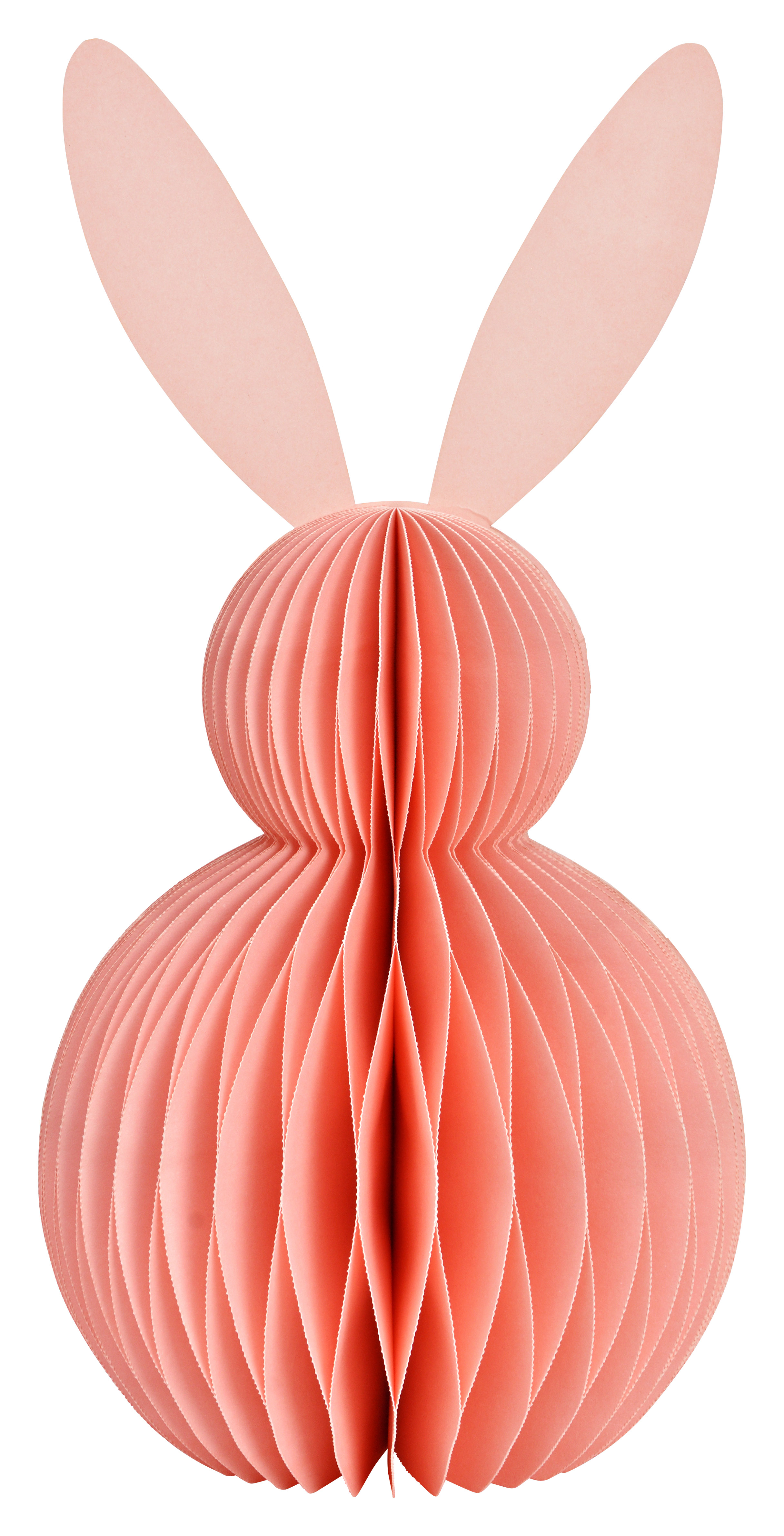 Hase Honeycomb - papier, rosa, 16x30cm