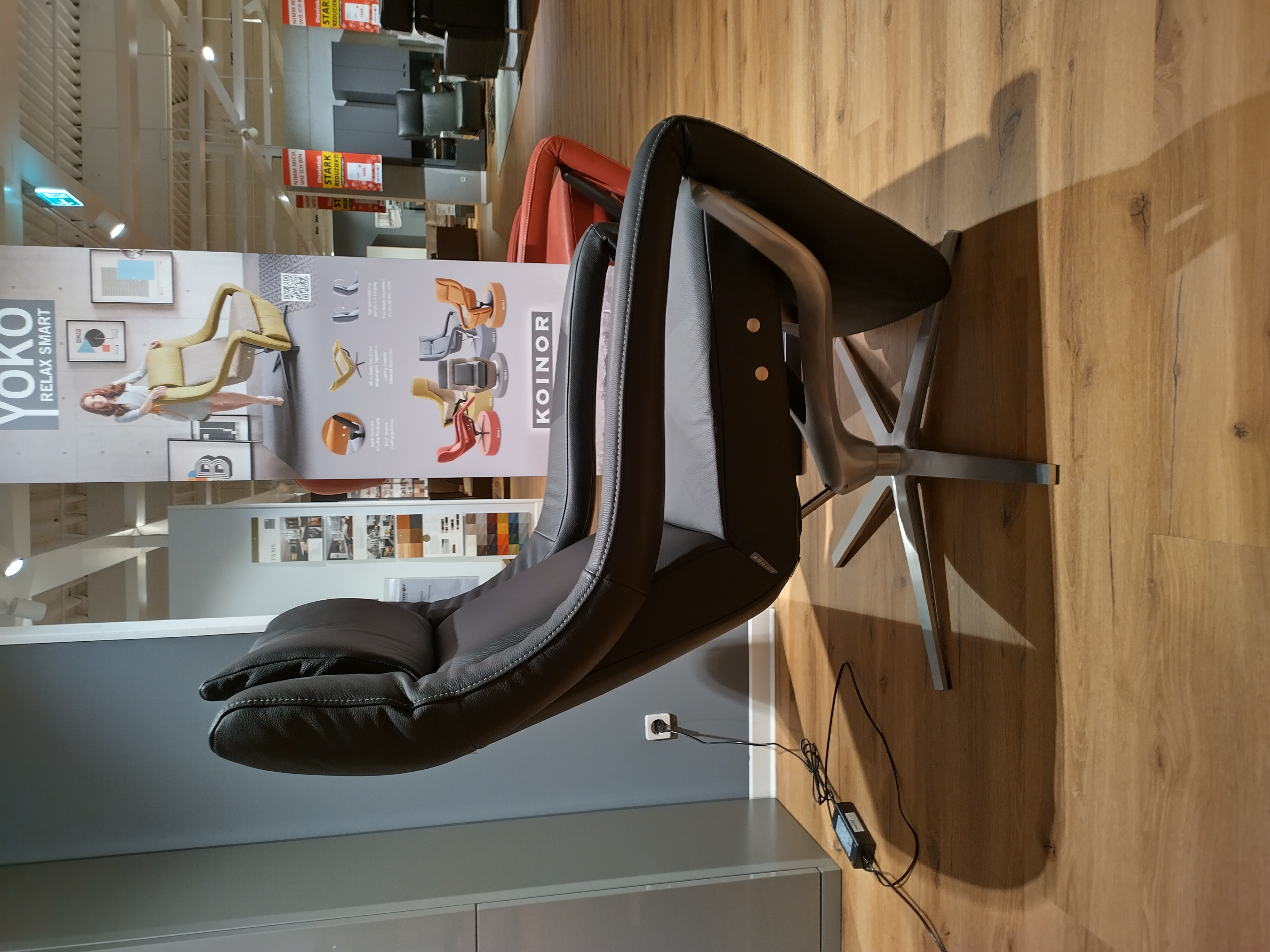 Funktionssessel NO.2, Leder Nero - LS 957122