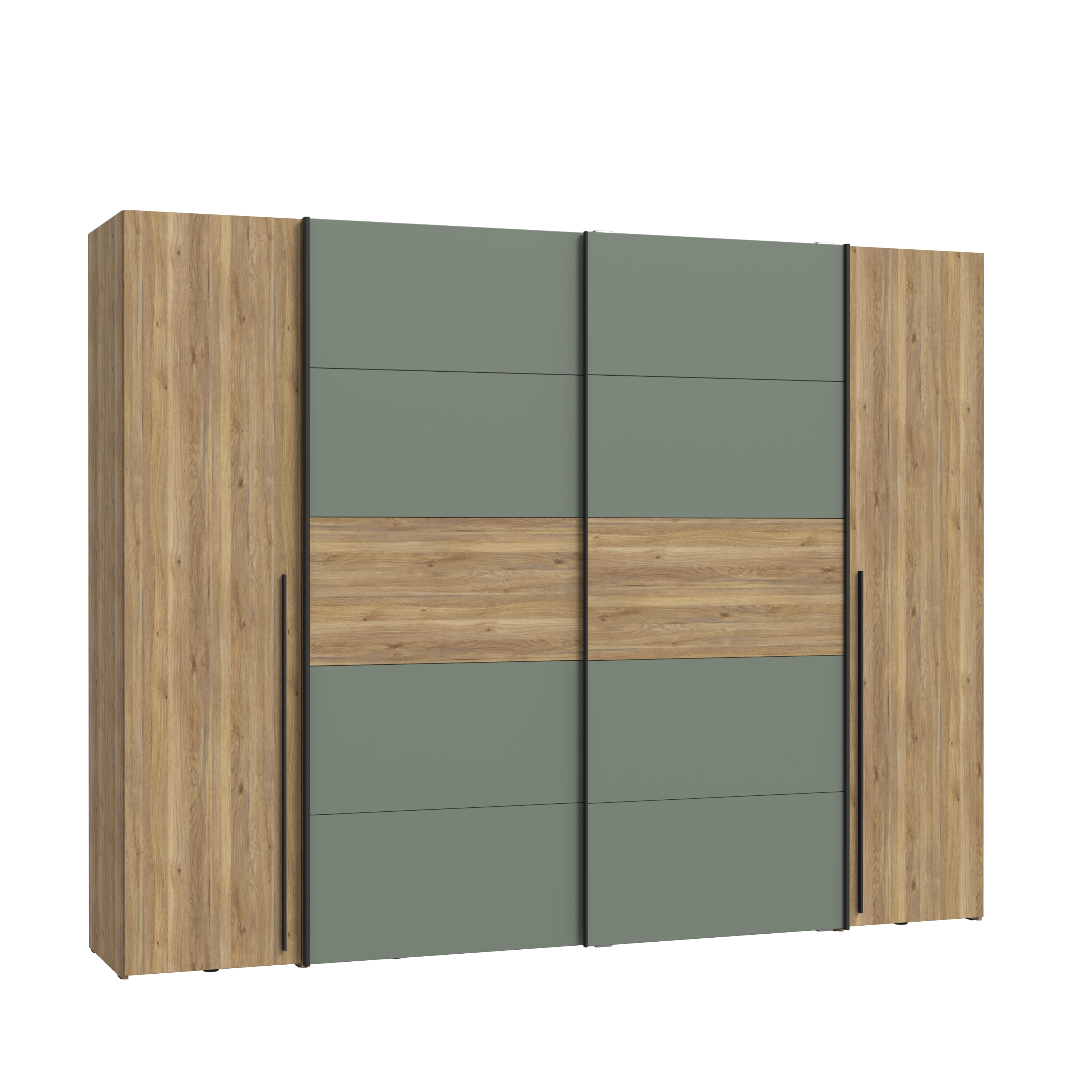 Kleiderschrank, Eiche, Salbei - Fahda