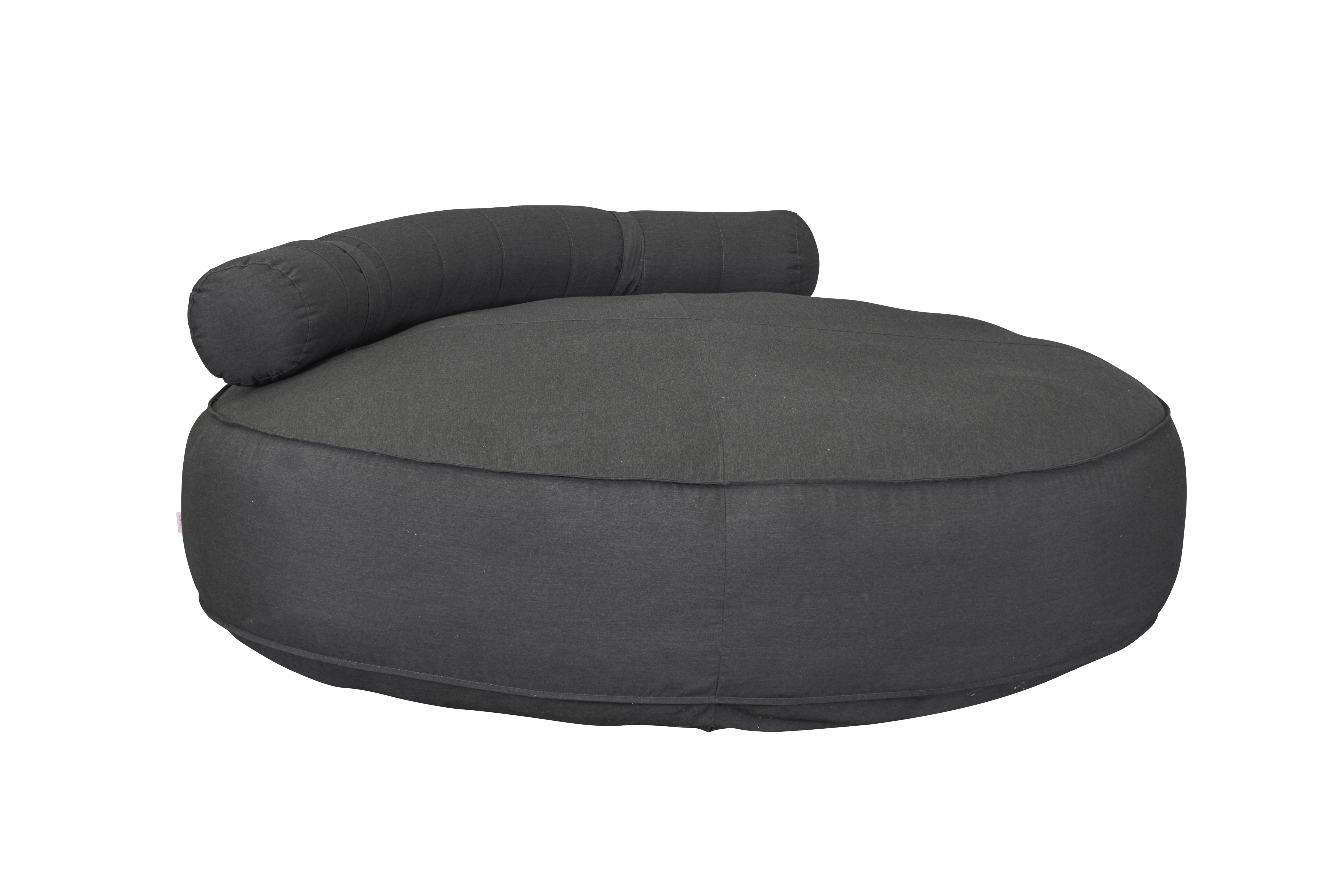 Daybed im Rund-Design, Stoff, anthrazit - Loma