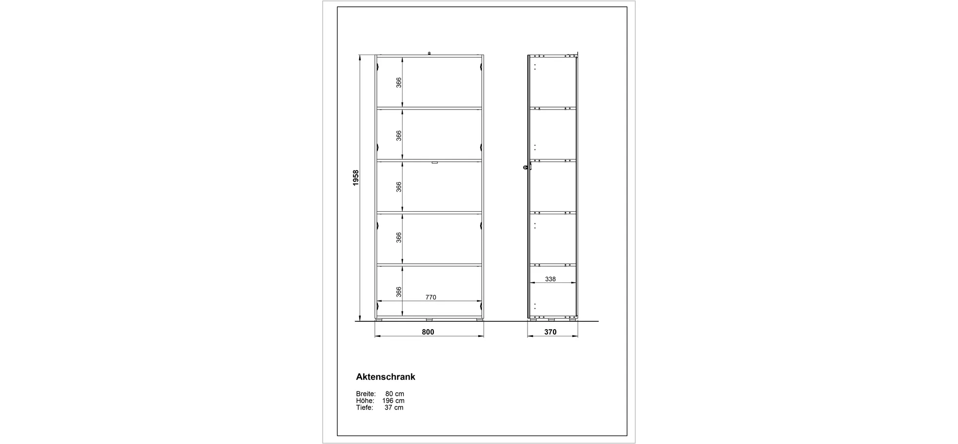 Aktenschrank GWEN - B ca. 80 cm, Eiche Nachbildung, Weiß Aktenschrank GWEN - B ca. 80 cm, Eiche Nachbildung, Weiß
