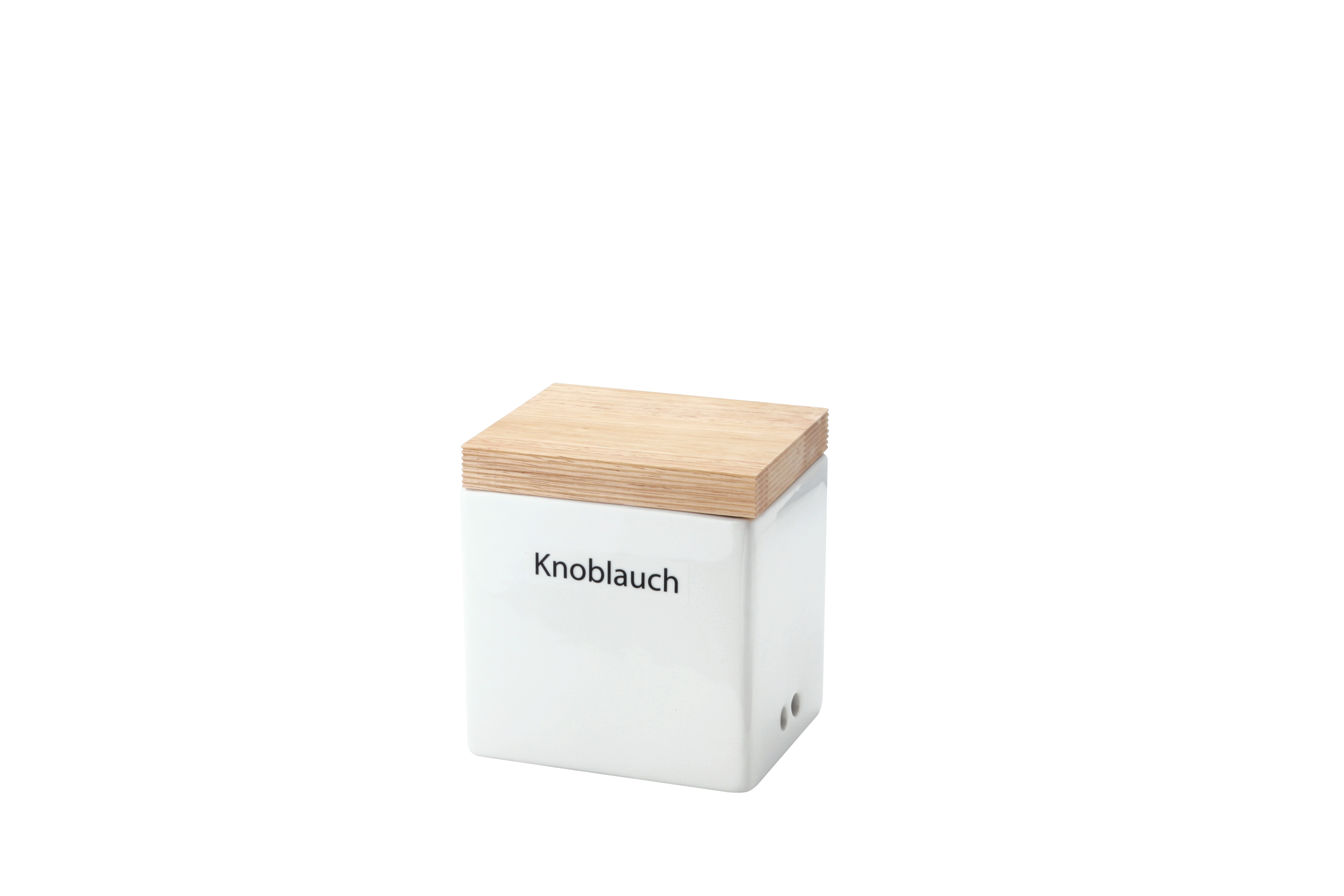 Vorratsdose Keramik weiß - 14x12xH15,5cm