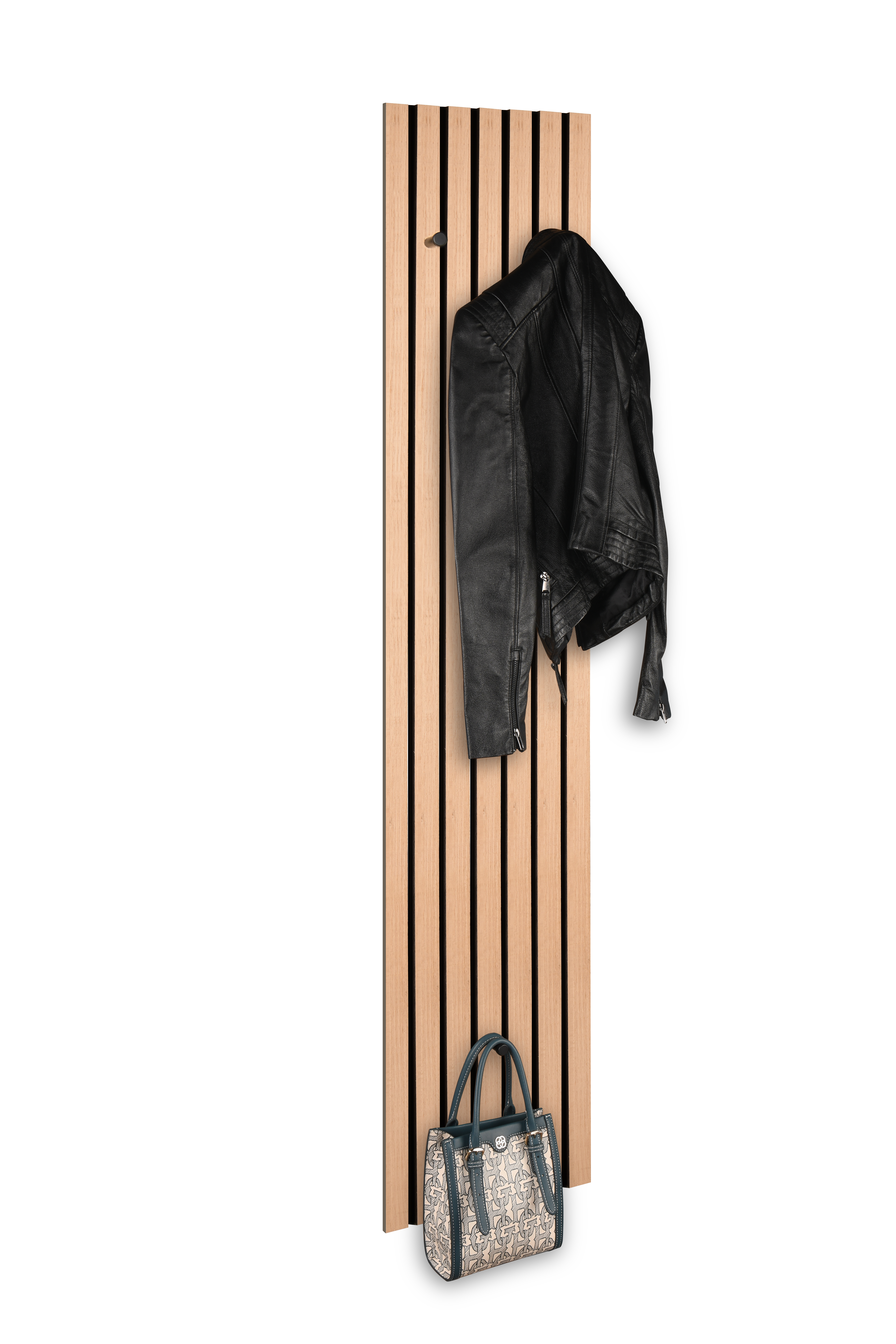 Wandgarderobe Artisan Eiche schwarz - Grace