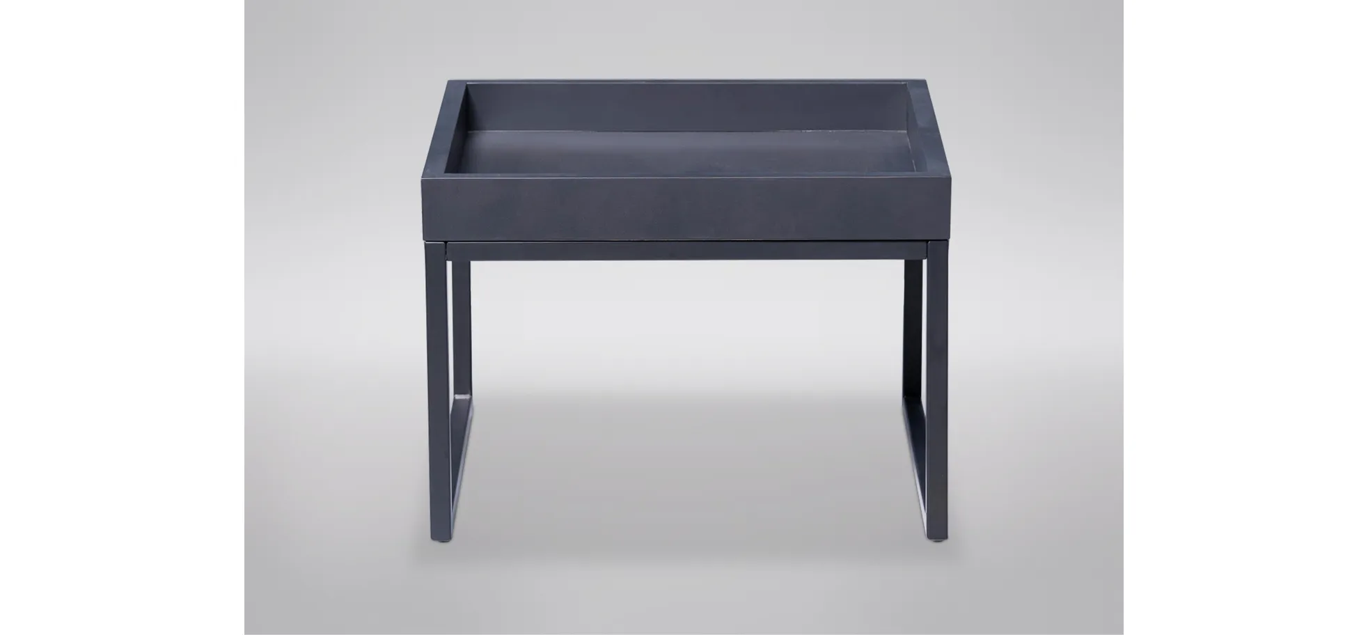 Couchtisch, Kernbuche massiv schwarz - Mirja