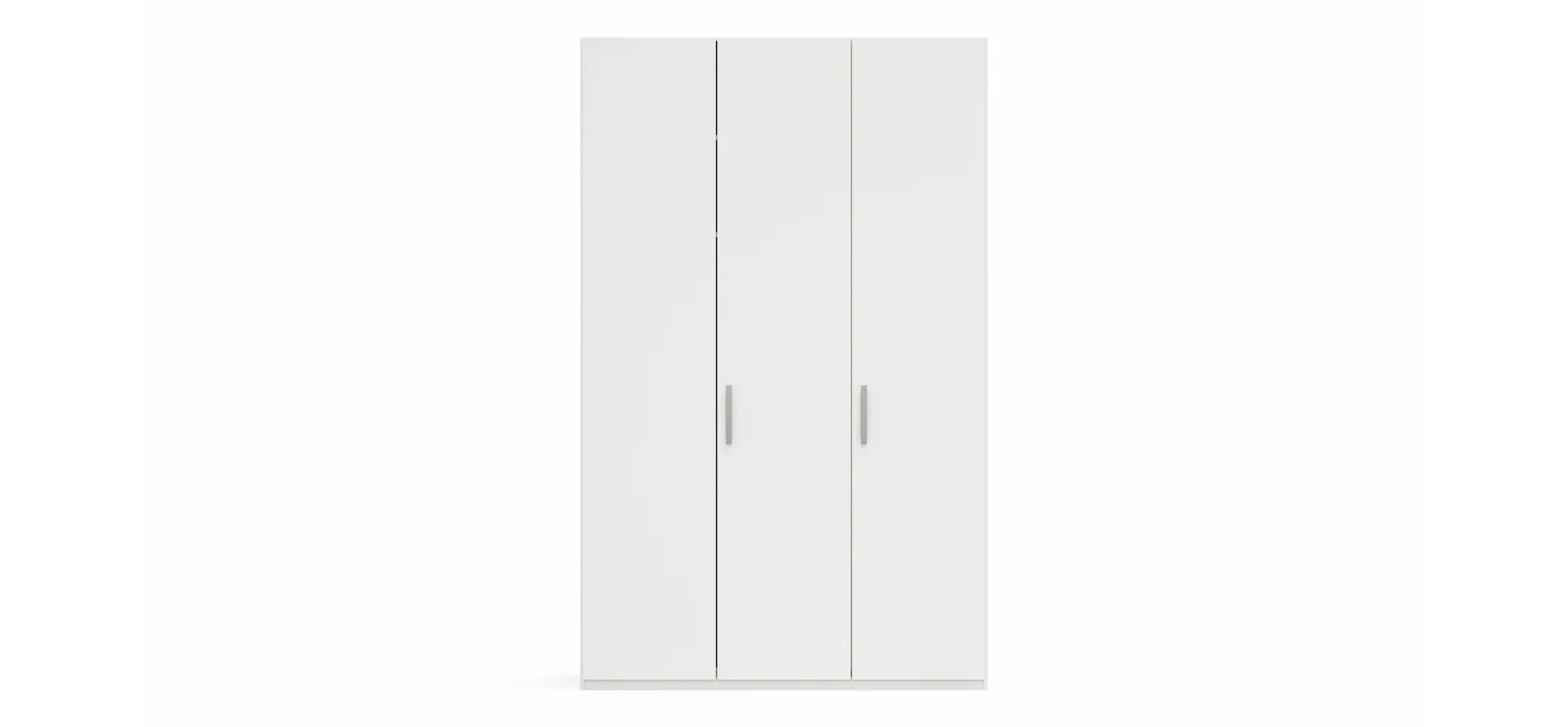 Drehtürenschrank Viana - B. ca. 151 cm, Lack, Weiß