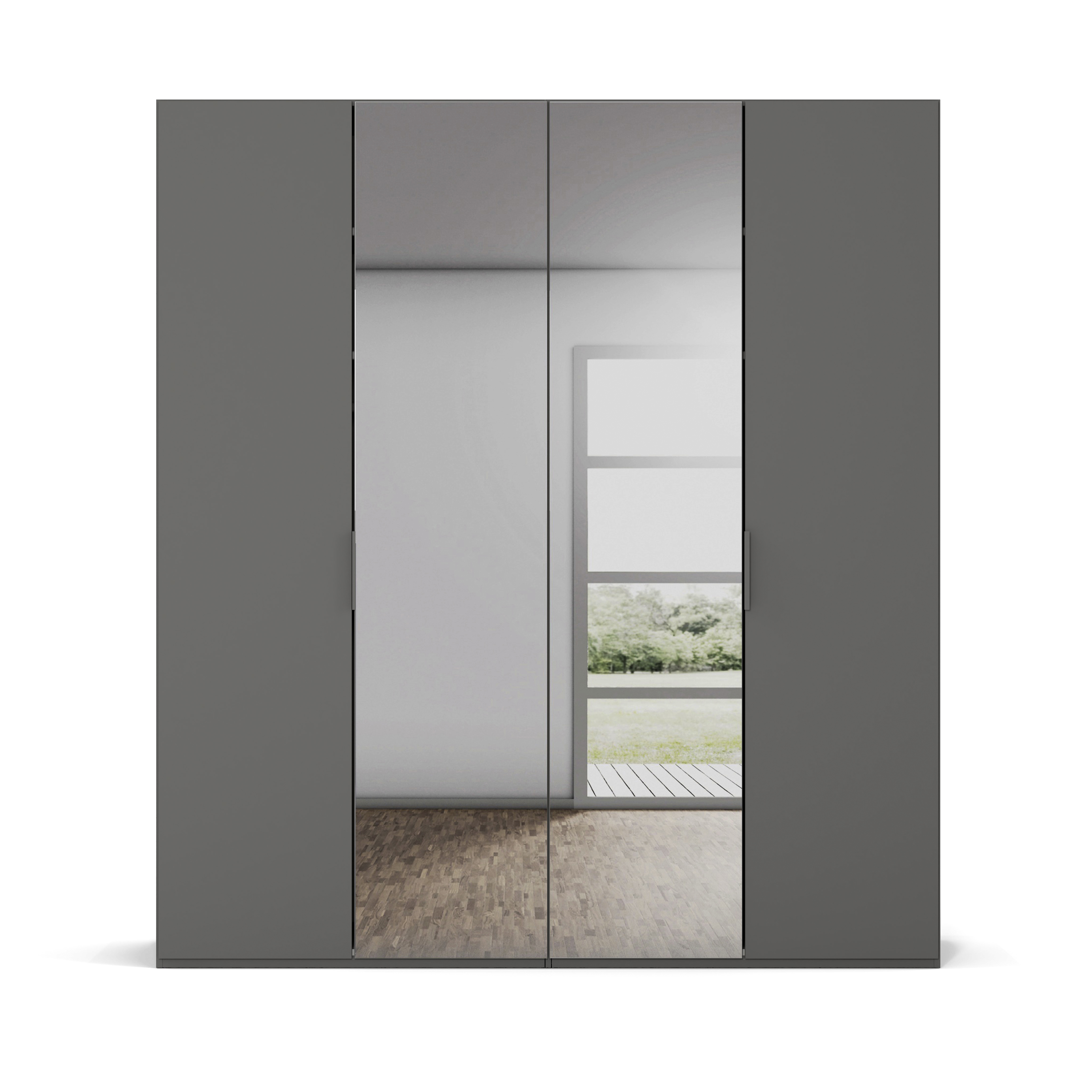 Drehtürenschrank, graphit Dekor - MyStyle 3104