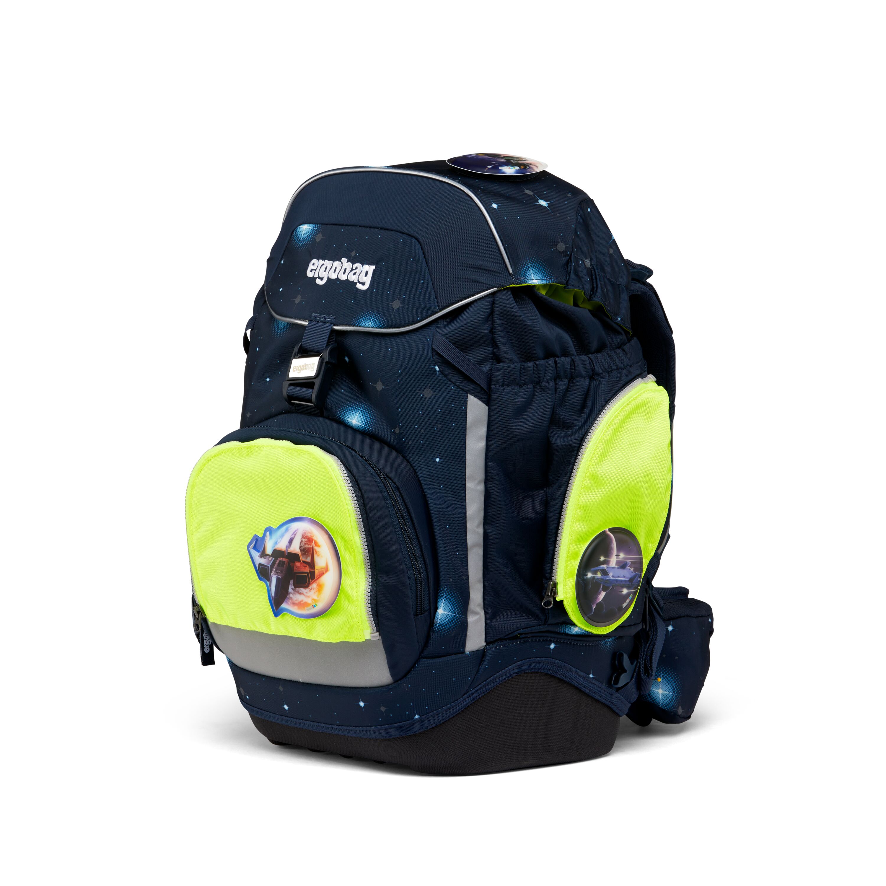 ergobag Sicherheitsset, gelb - fluo zip