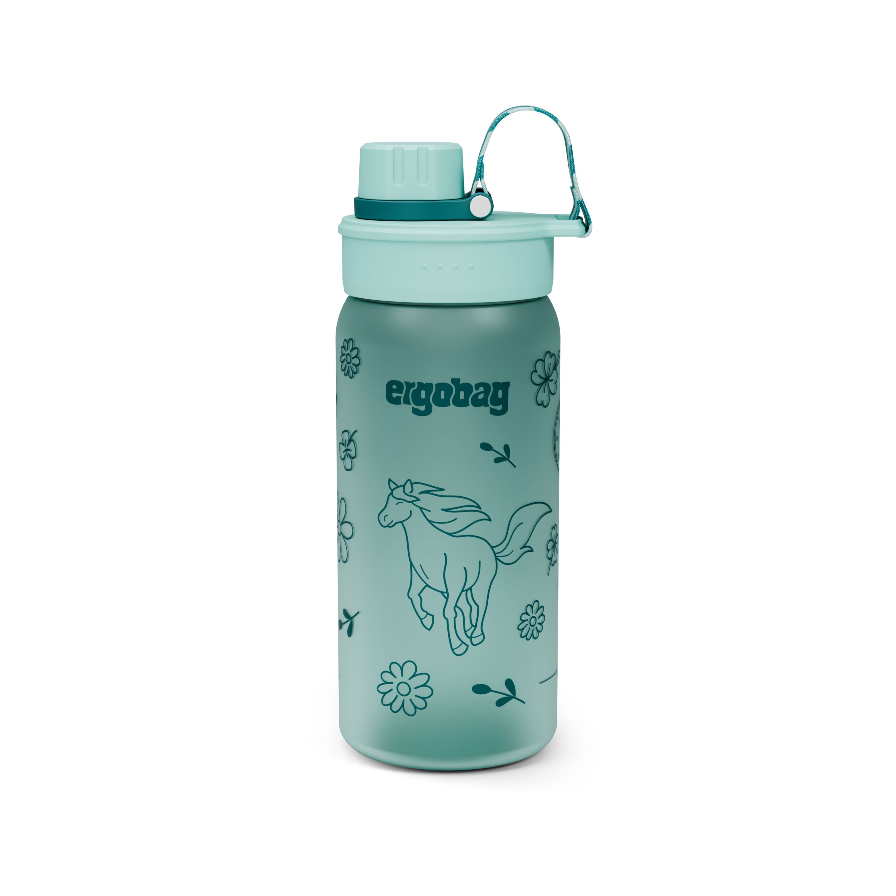 ergobag Trinkflasche Pferde - Kunststoff