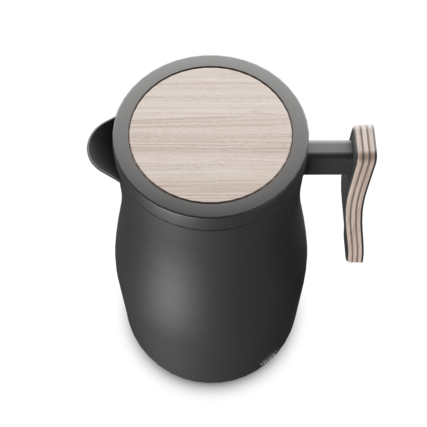 Isolierkanne Studio Allure, ca. 1l, schwarz - 