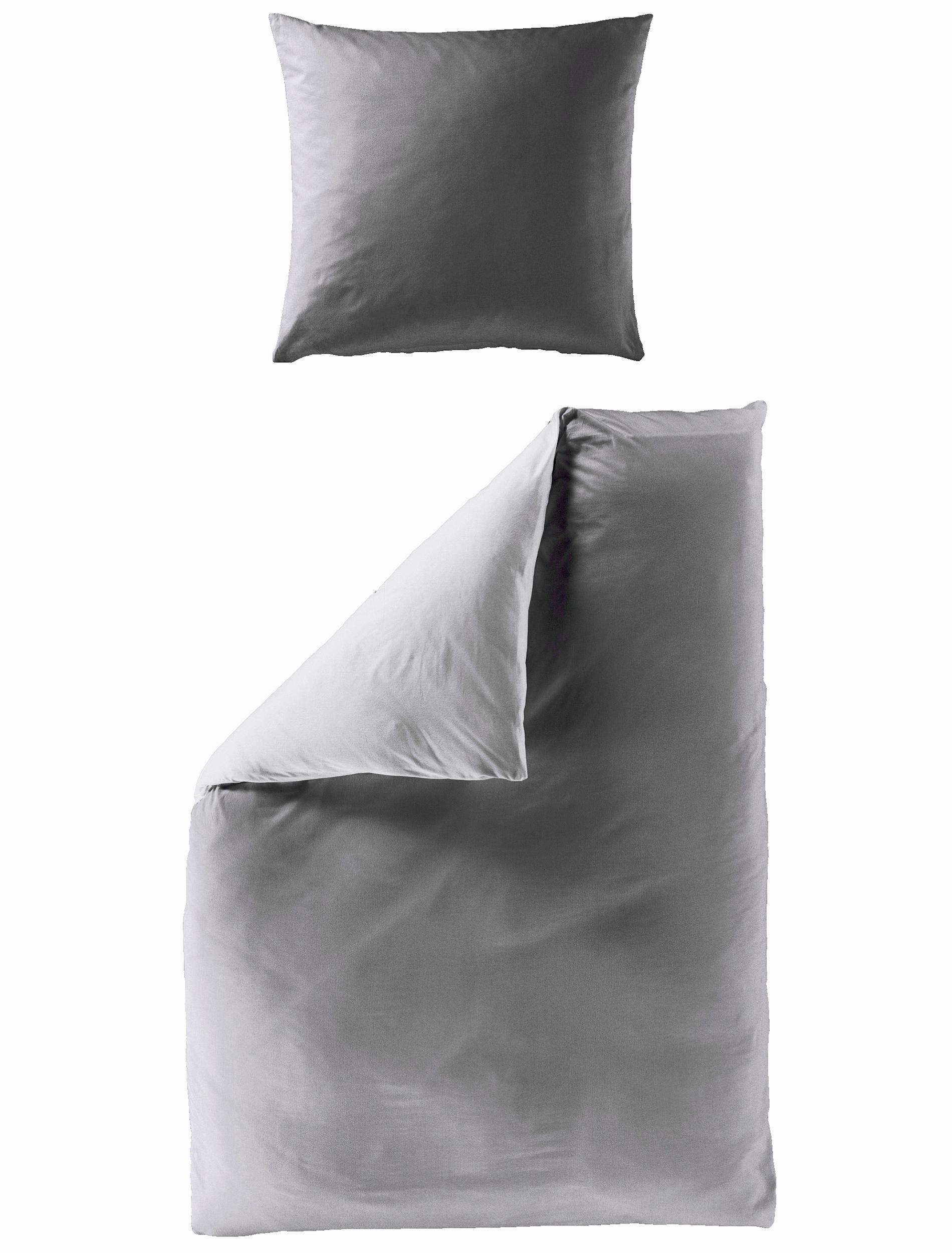 Bettwäsche Casea Bilbaos, 135x200cm - stein/silbergrau