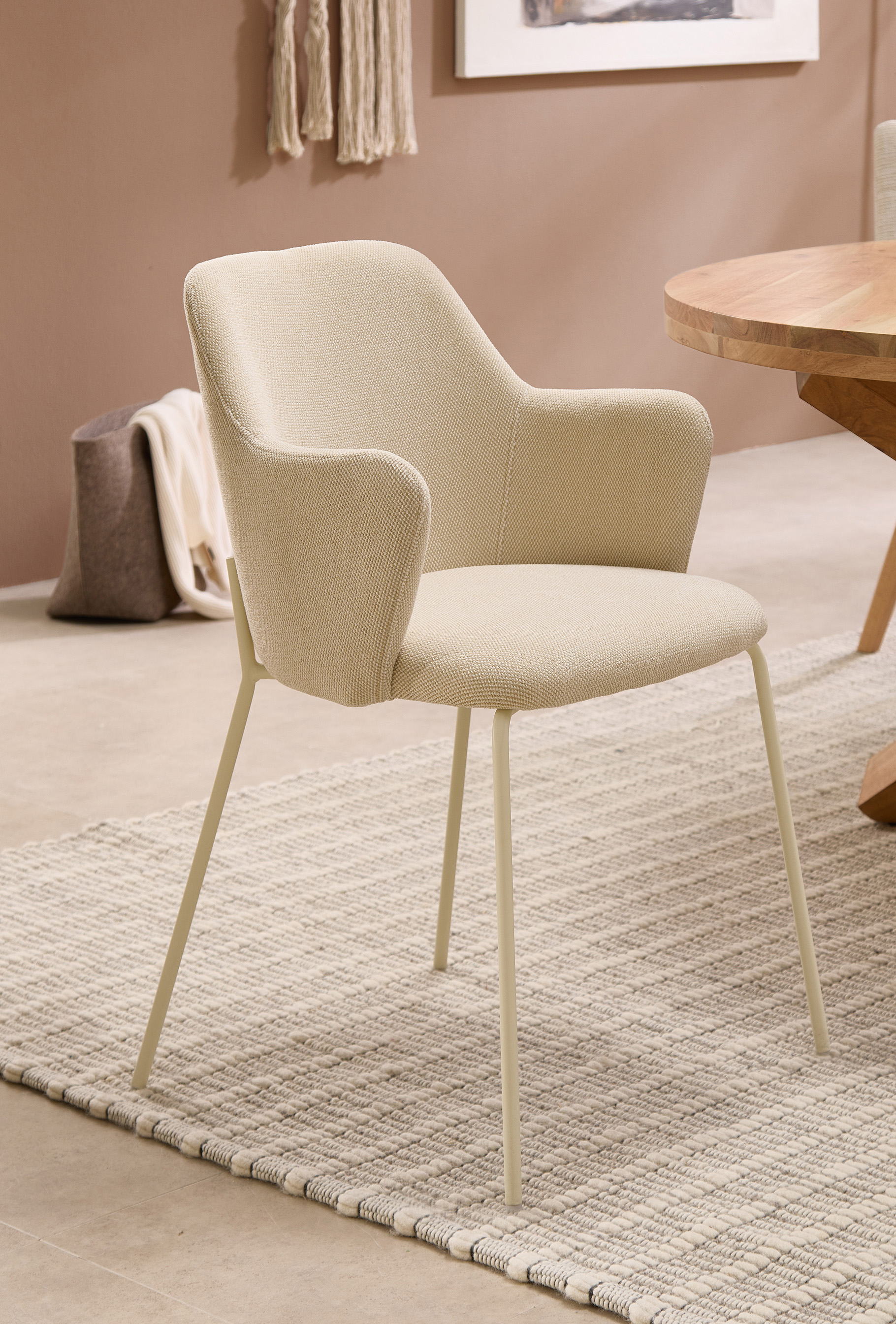 Armlehnstuhl, beige - MyStyle 4047