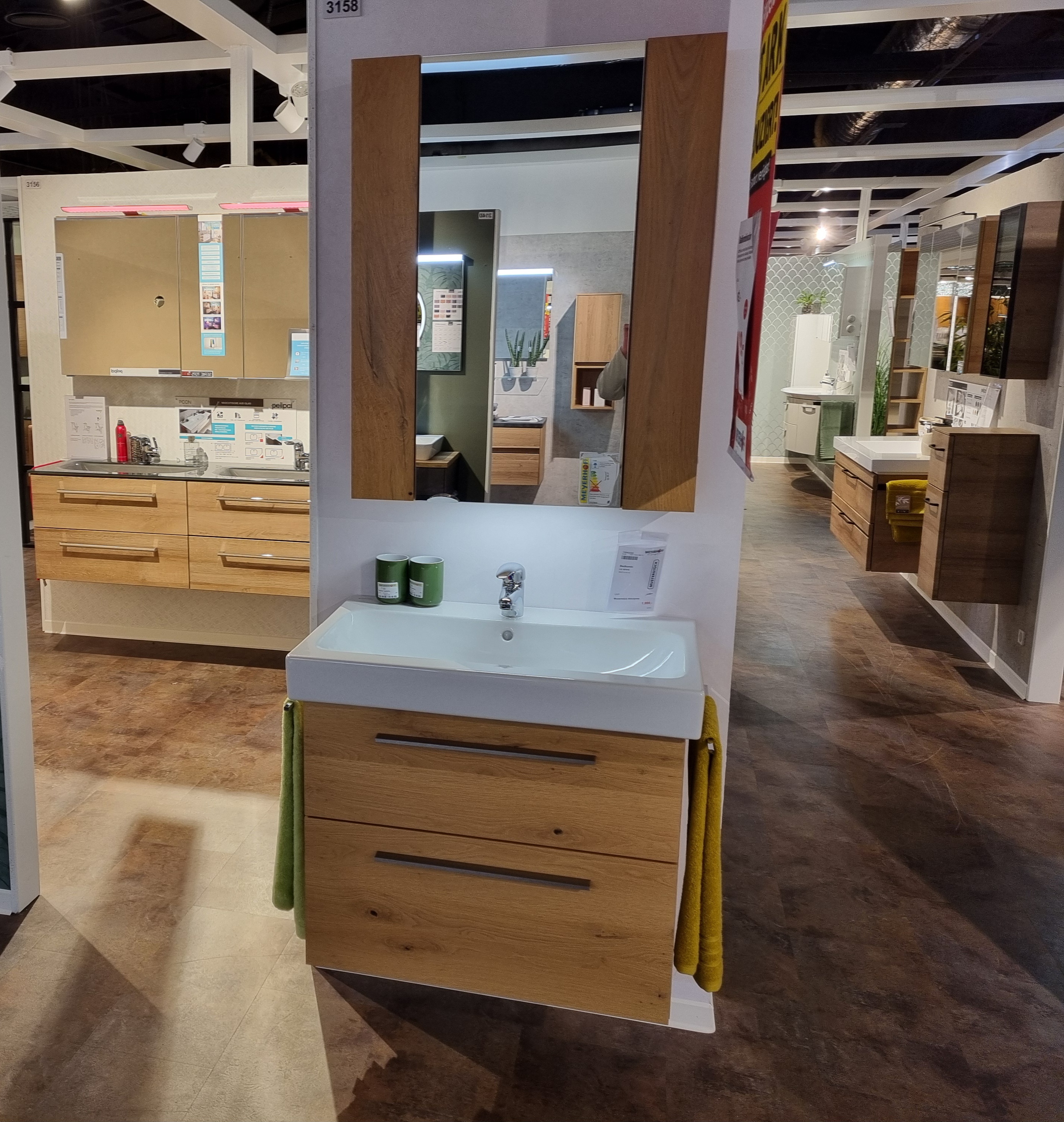 Badkombi, Alteiche natur gebürstet furniert - LS 187919