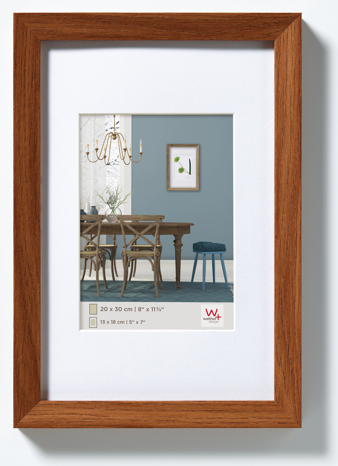 Bilderrahmen, Fiorito, Holz - 40x60 cm, EICHE DUNKEL