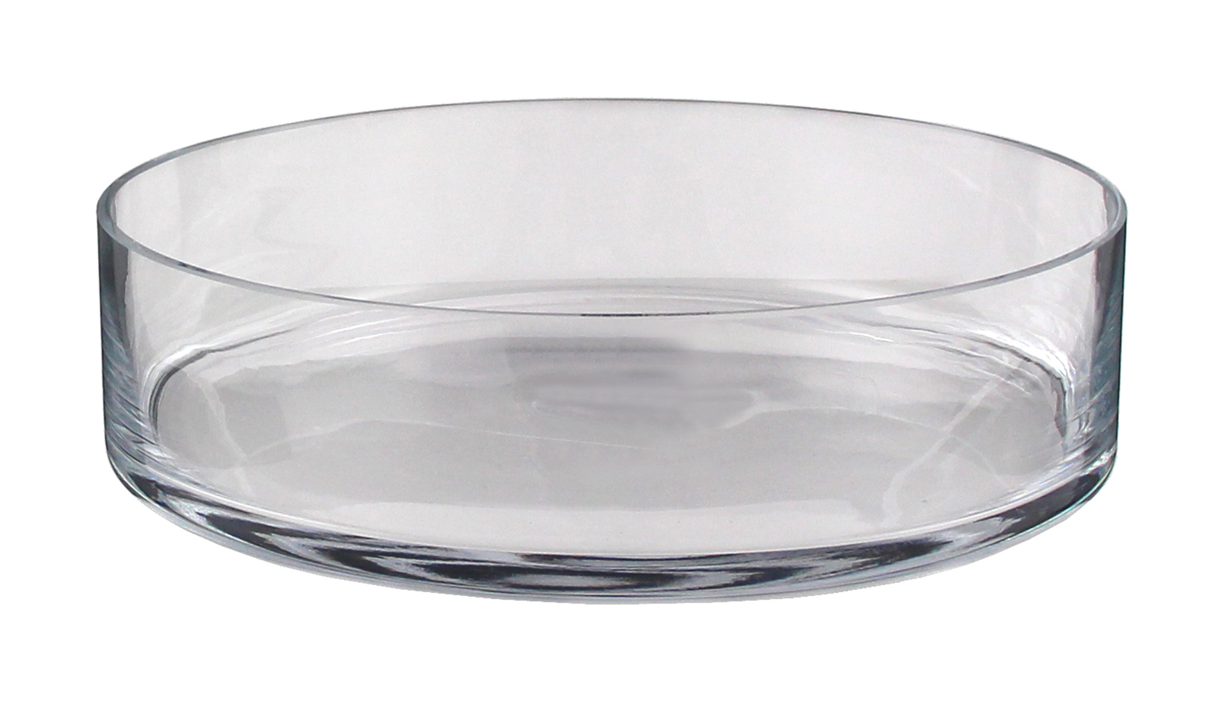 Schale New York - zylindrisch, flach klar 35cm Ø, 8cm Hoch