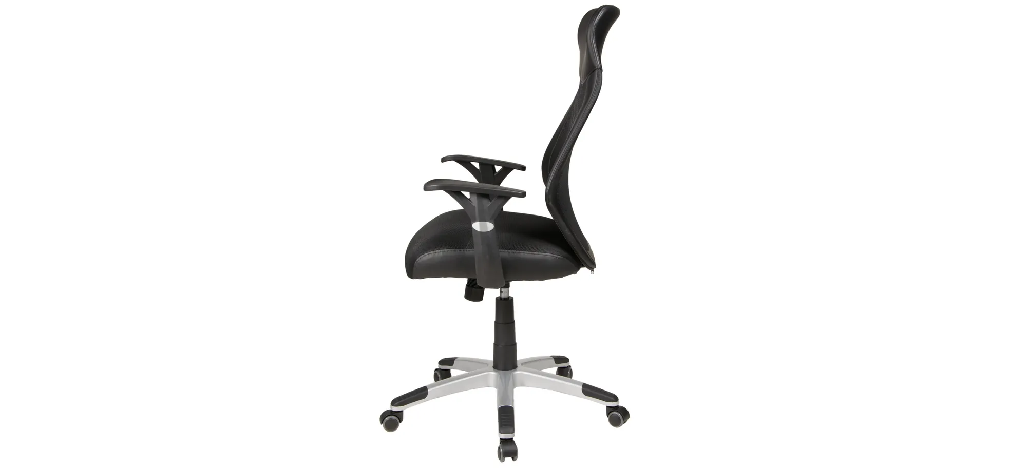 Drehstuhl mit Armlehnen, schwarz - Decio