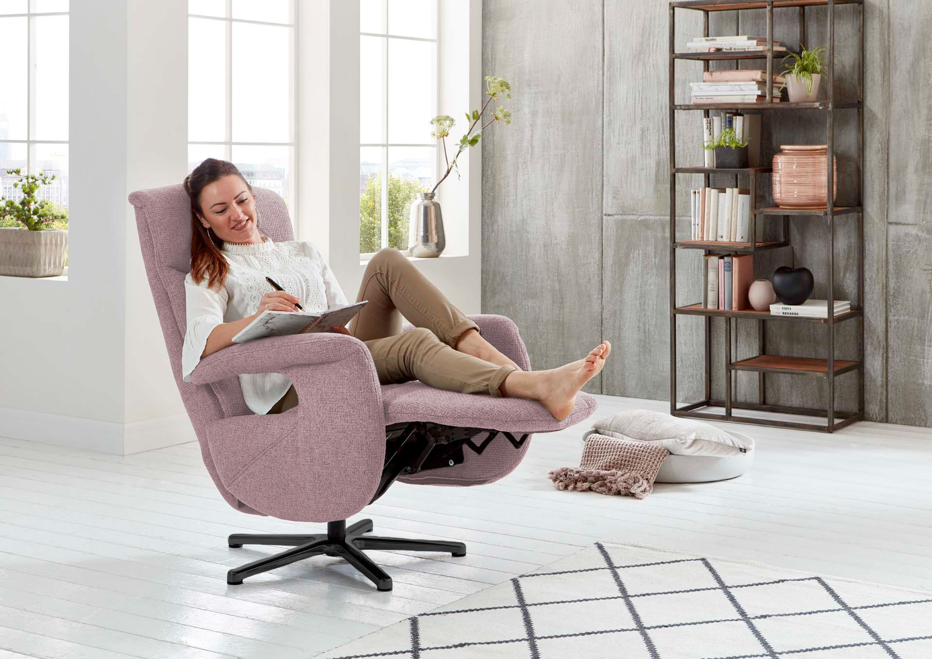 Sessel, Bezug rosa - MyStyle 2219