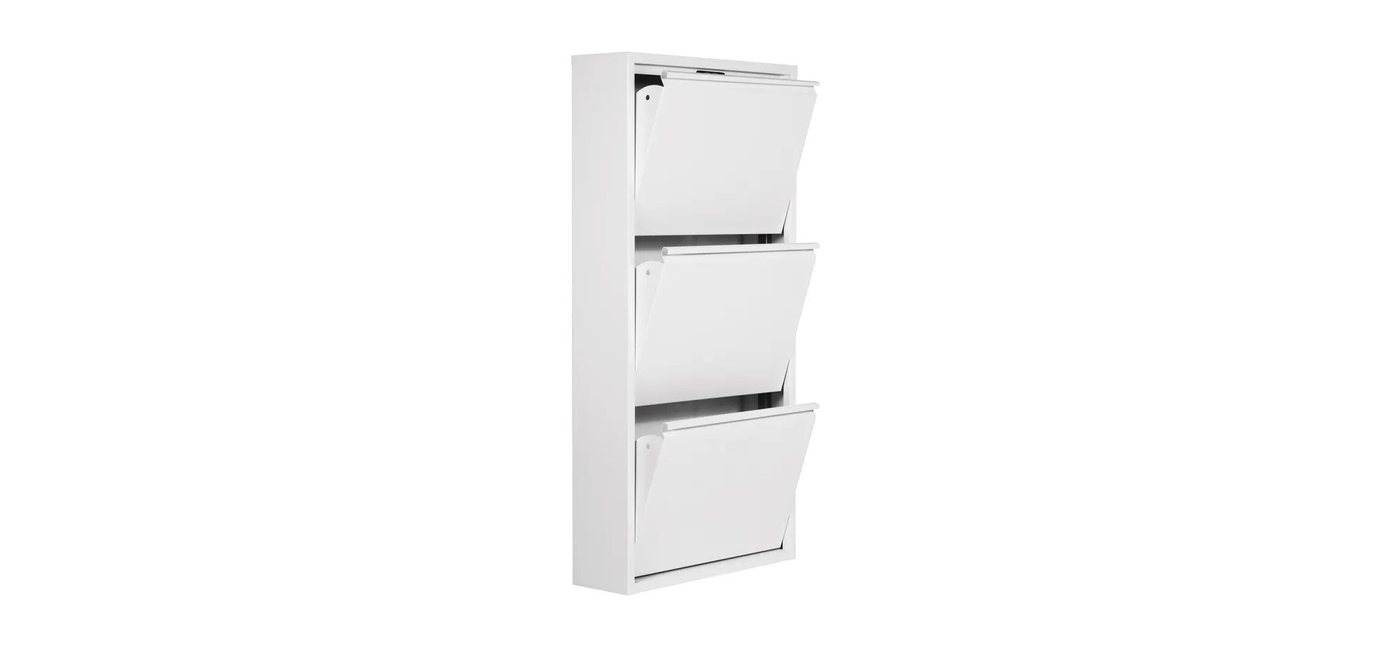 Schuhschrank - B ca. 50 cm, Weiß