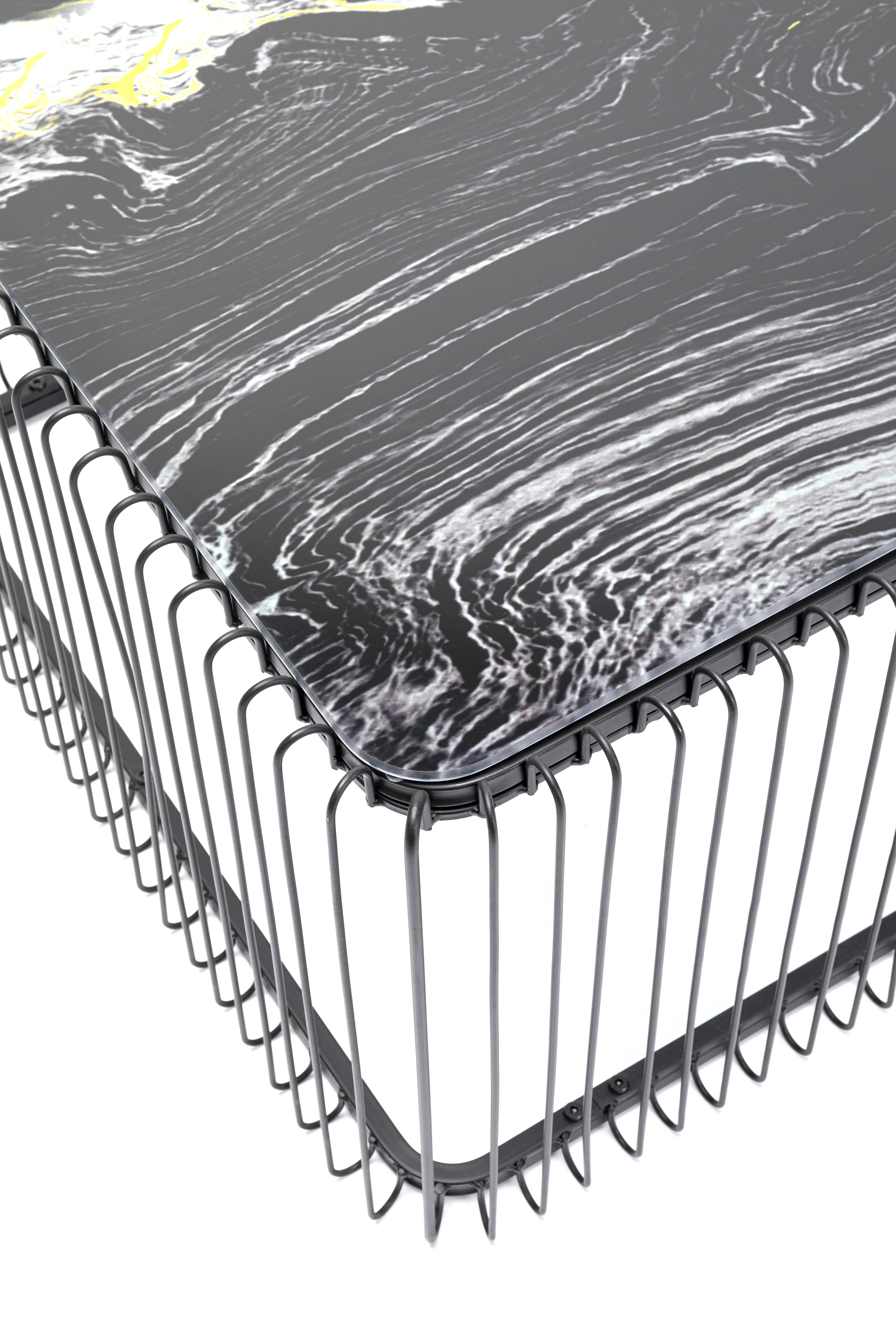 Couchtisch Wire, schwarz - Couchtisch