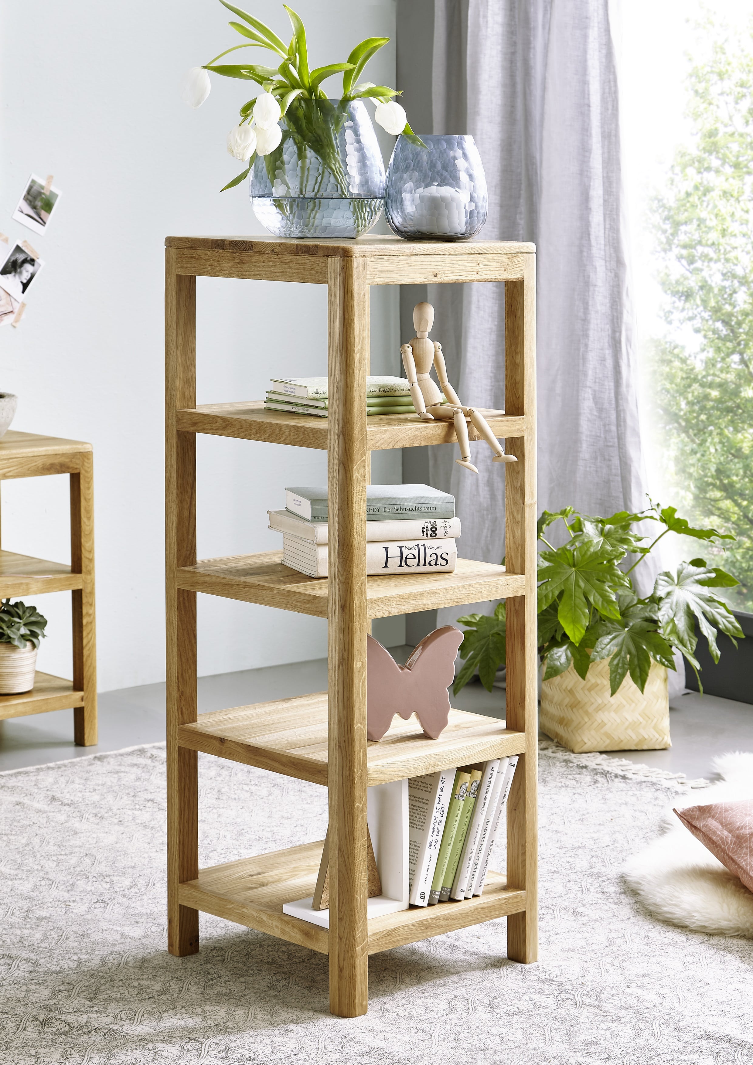 Regal groß, Wildeiche massiv geölt - MYKON 288