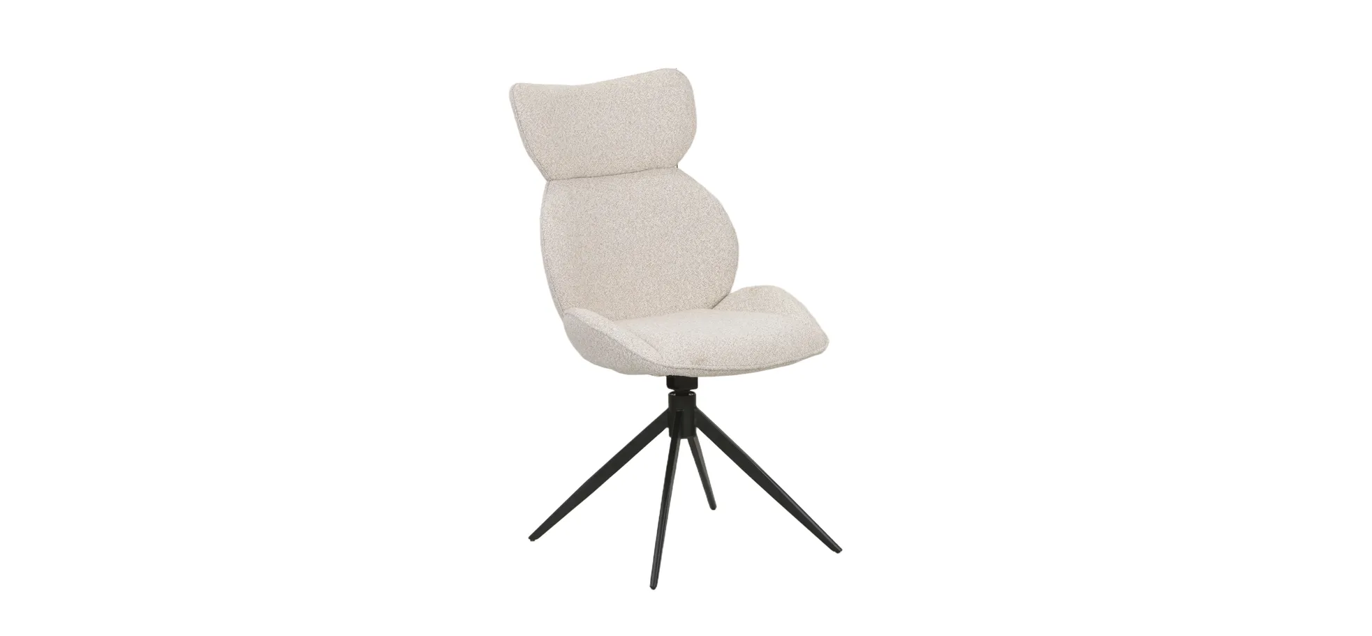 Vierfußstuhl, beige - Mirna