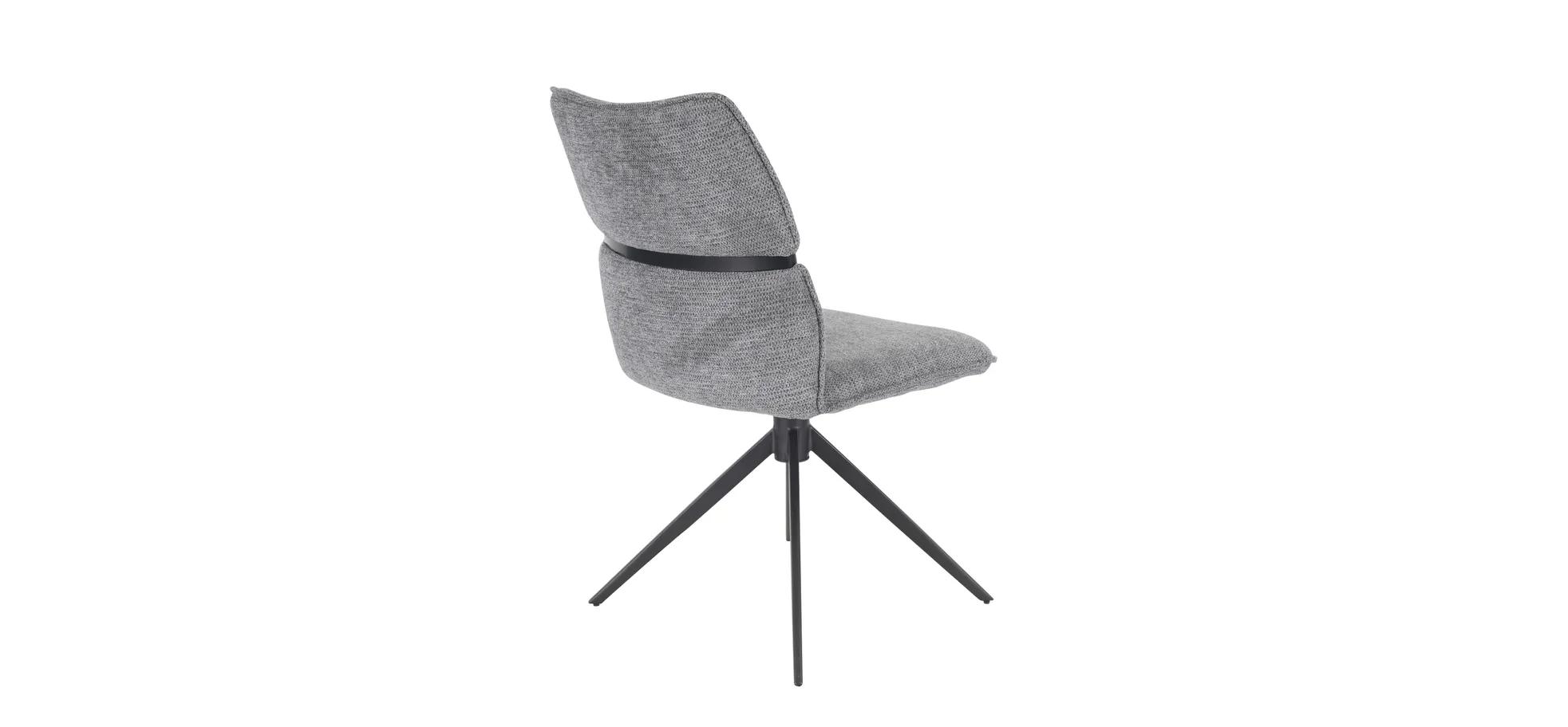 Stuhl, Bezug grau, drehbar 360° autoreturn - Marja