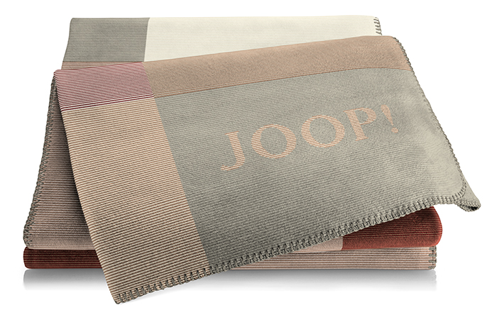 Wohndecke JOOP! MOSAIC Rouge-Natur - ca. 150x200 cm