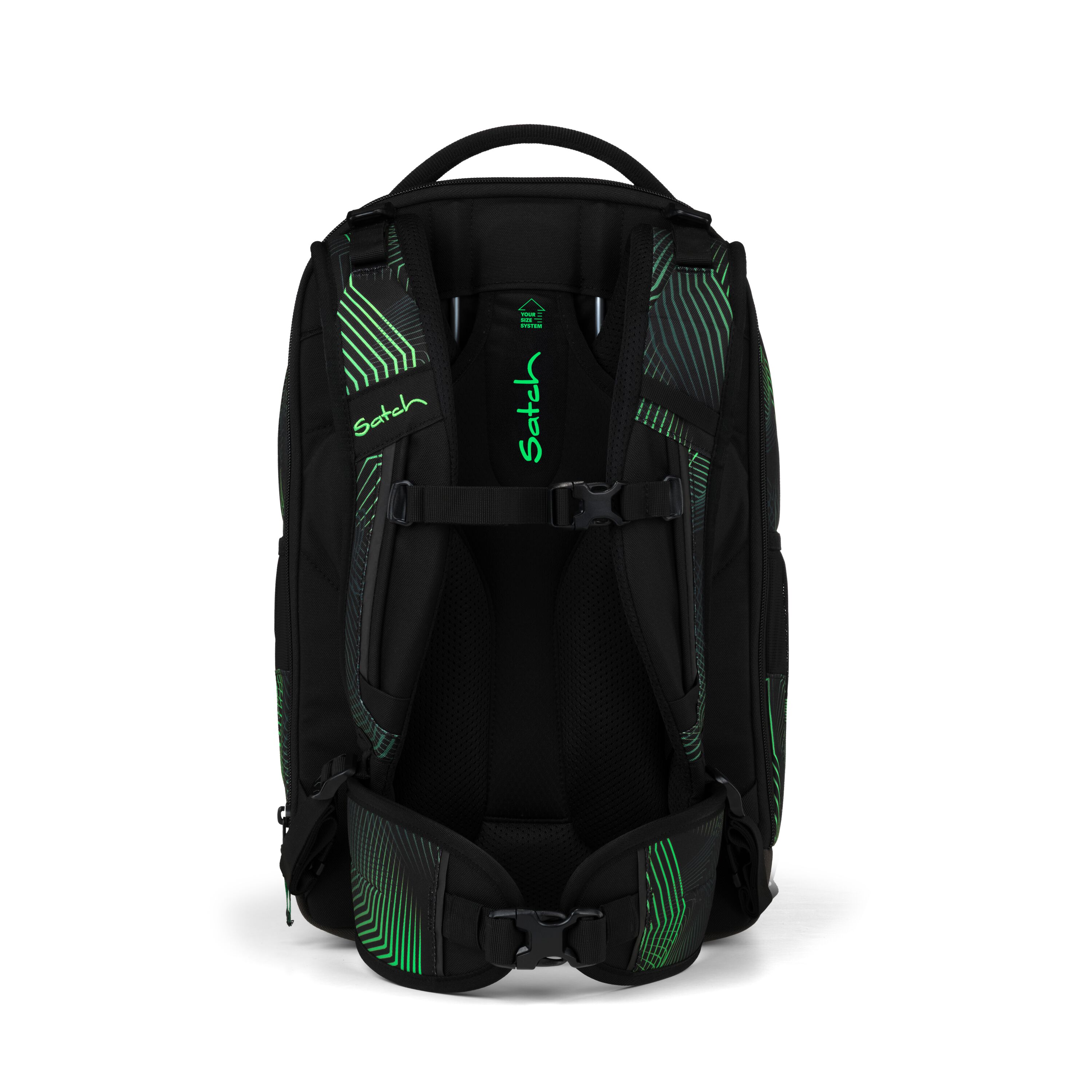 Satch Schulrucksack Seismic Green - Match Plus