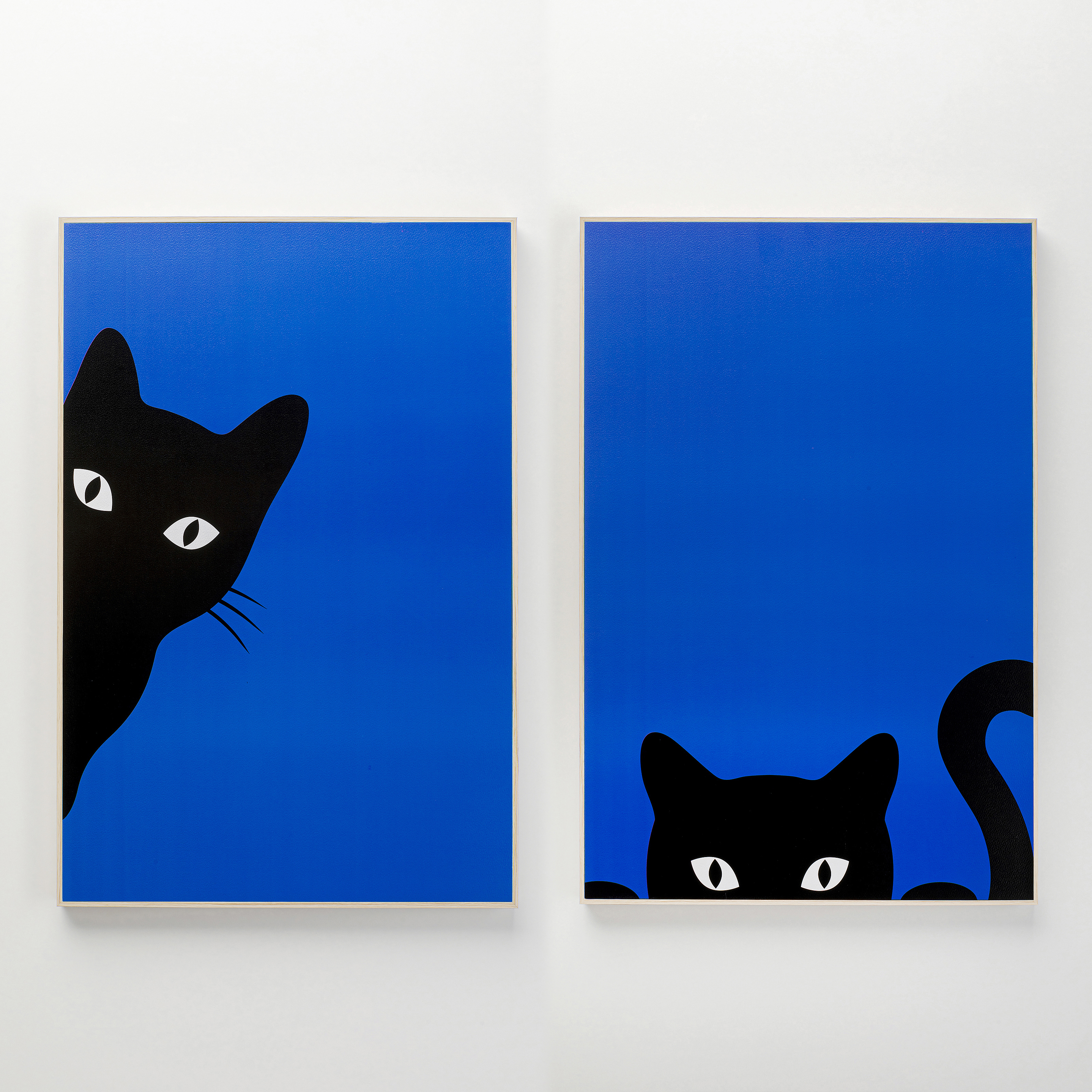 Gerahmtes Bild Ciao Gatto, 2-er Set - Bilder