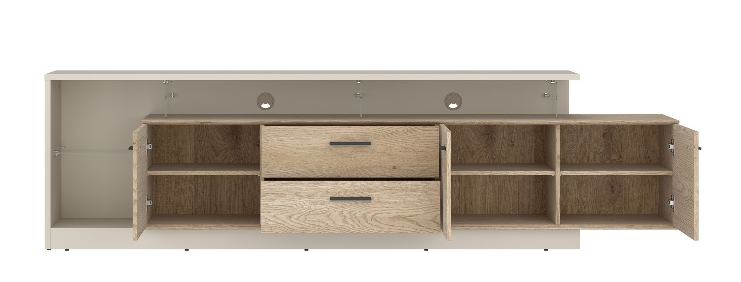 Lowboard, Eiche, Cashmere - Waleah