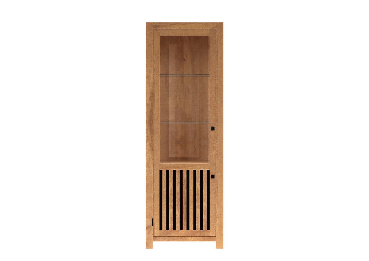 Vitrine, Mangoholz, ca.64cm breit - MyStyle 1010