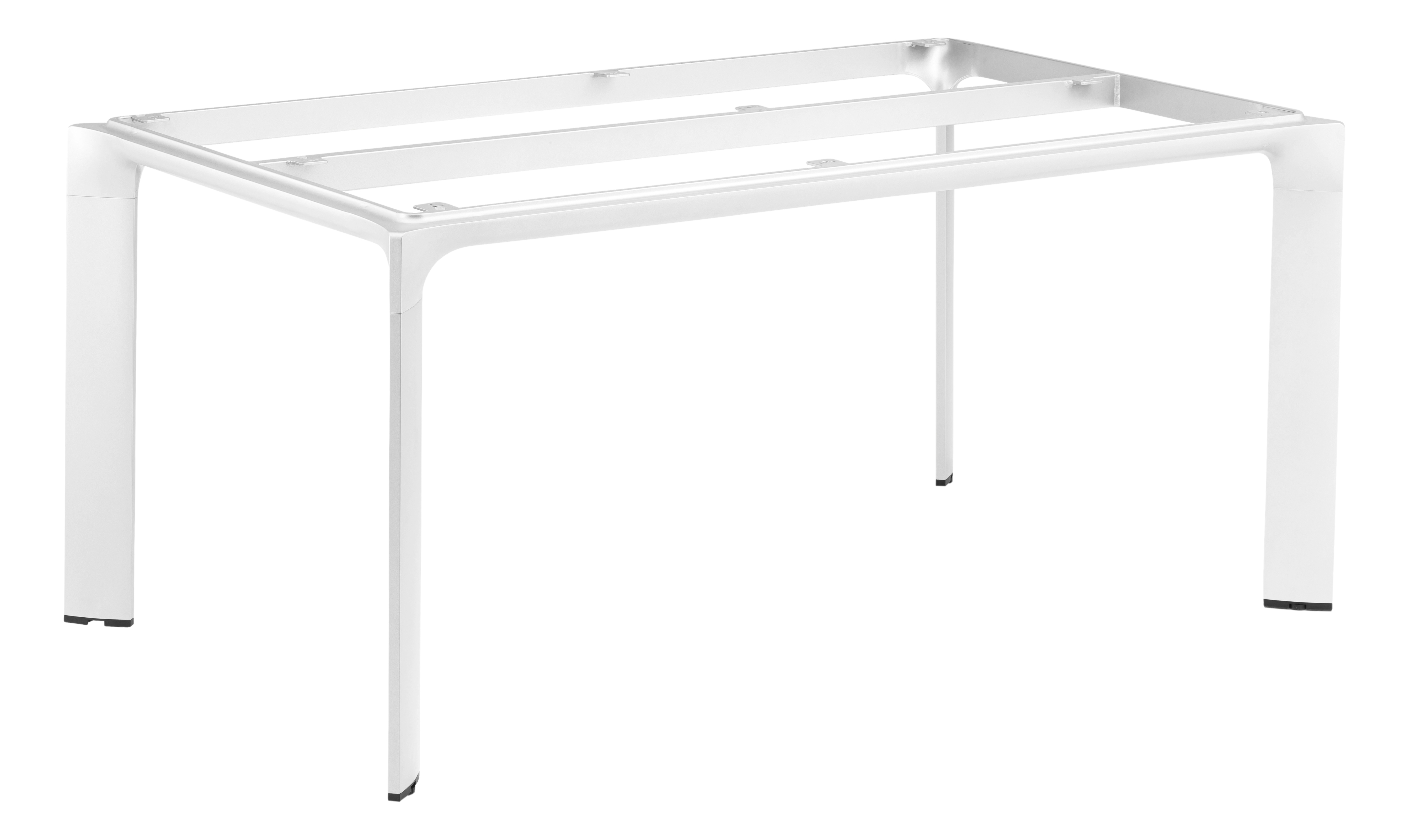 Tisch, Outdoor, weiß matt, Stein hellgrau - Diamond