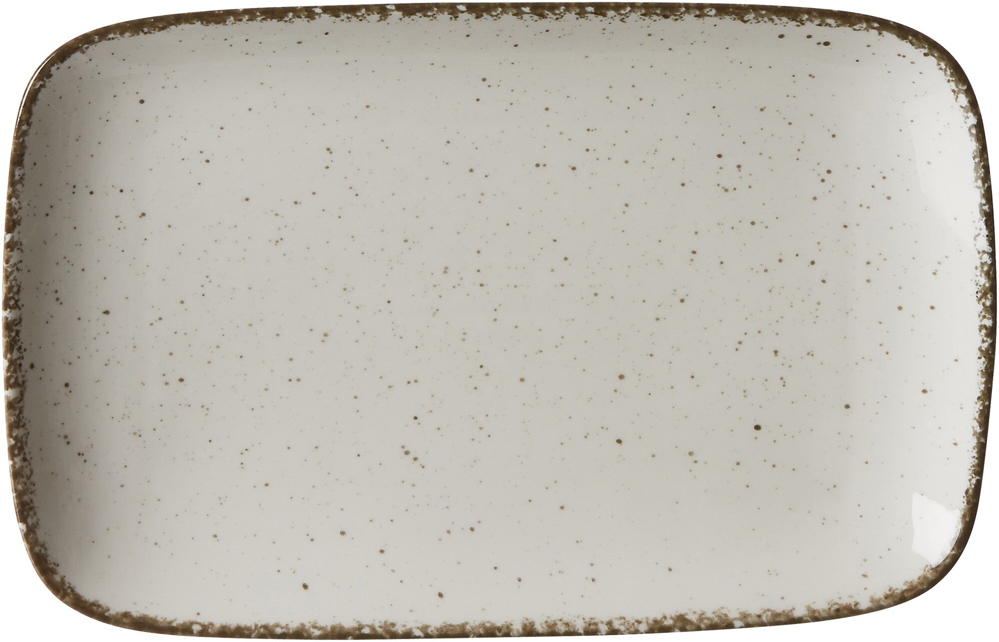 Platte Casa Creme 24 x 15,5 cm - Porzellan, spülmaschinenfest, rechteckig, beige