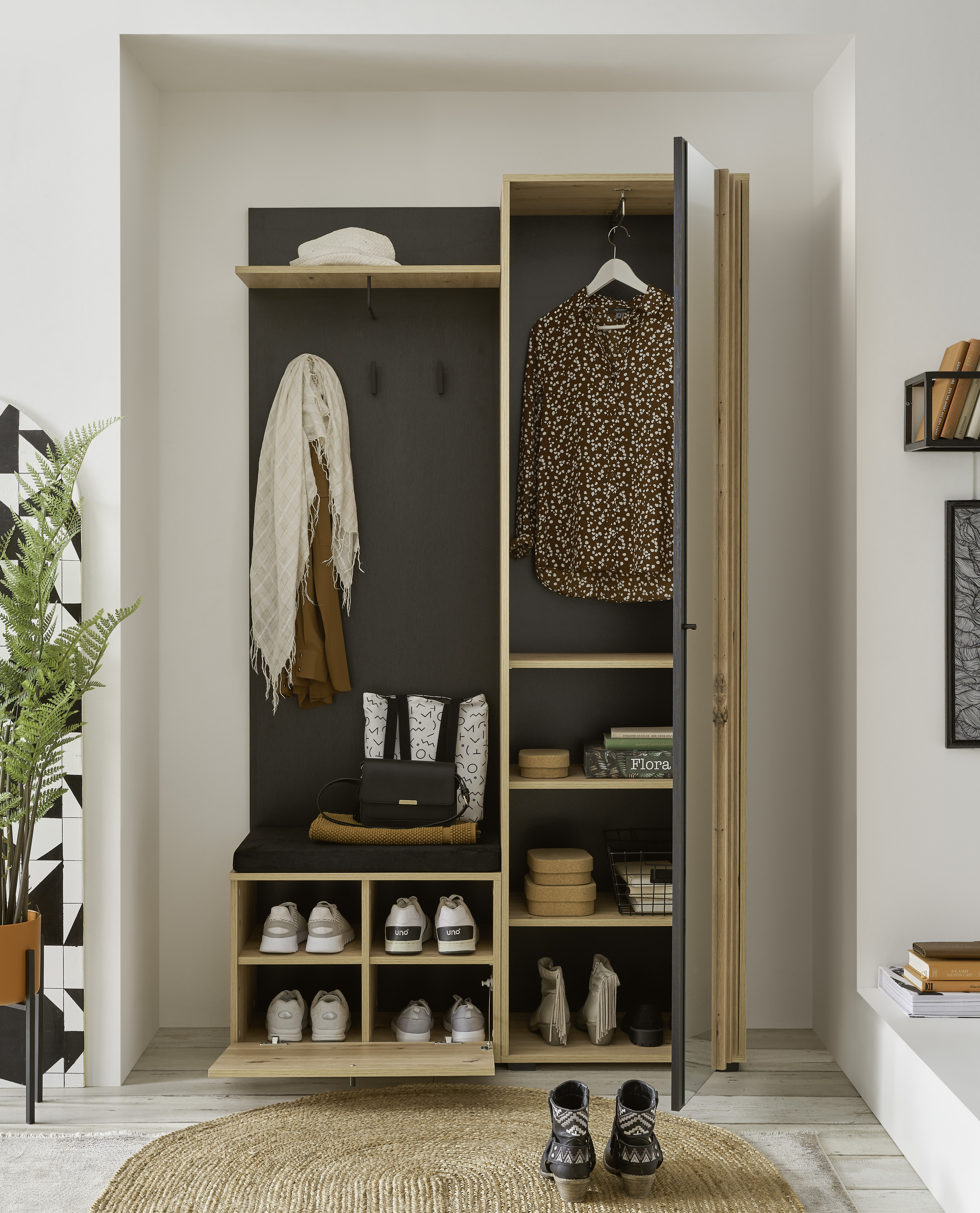 Kompakt-Garderobe, Artisan Eiche - MyStyle 6015