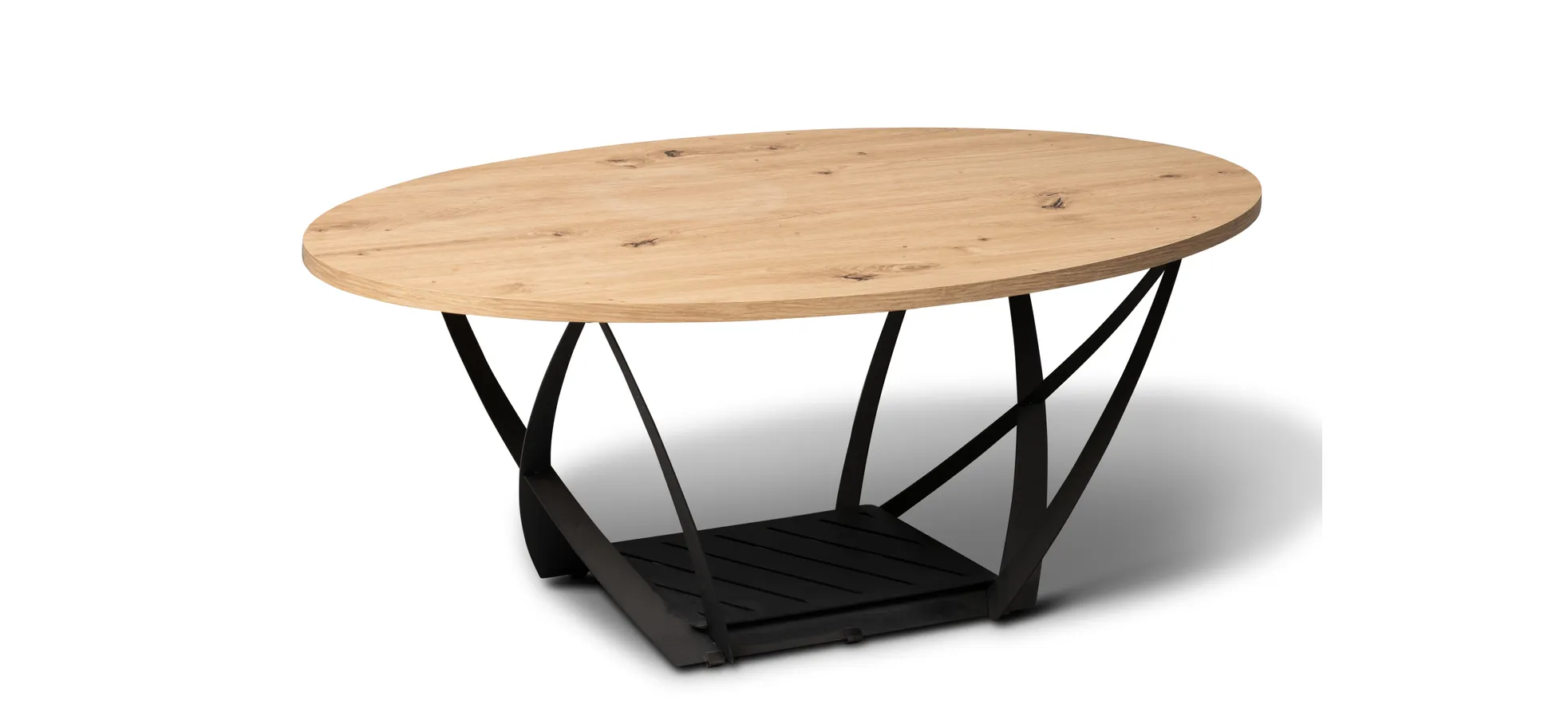 Couchtisch, Dekor Artisaneiche, 100 cm breit - Mirja