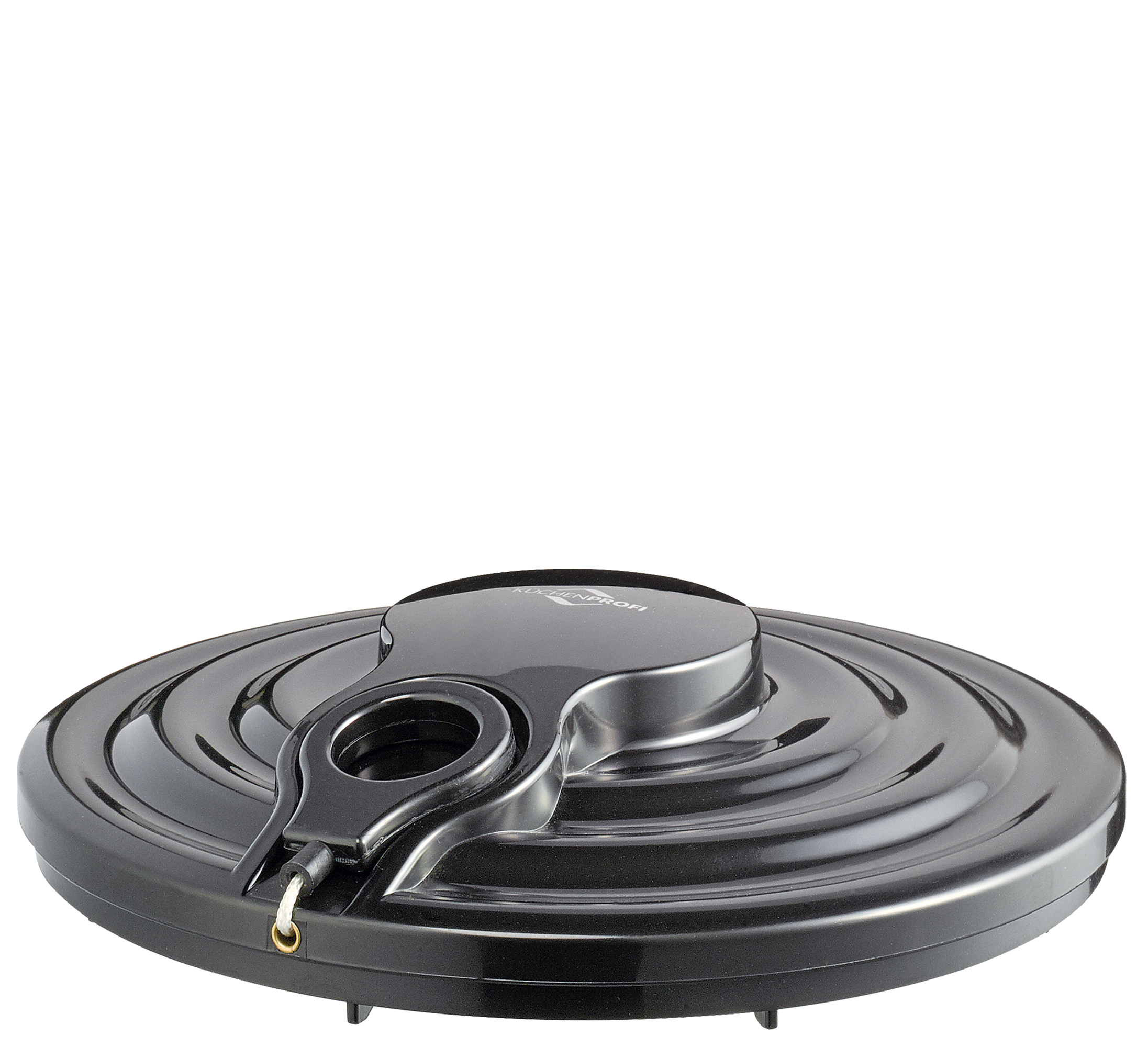 Salatschleuder Compacto - Kunststoff, schwarz/transparent, 3,25l