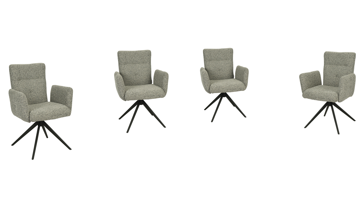 Armlehnstuhl, Stoff schlamm - Mylene