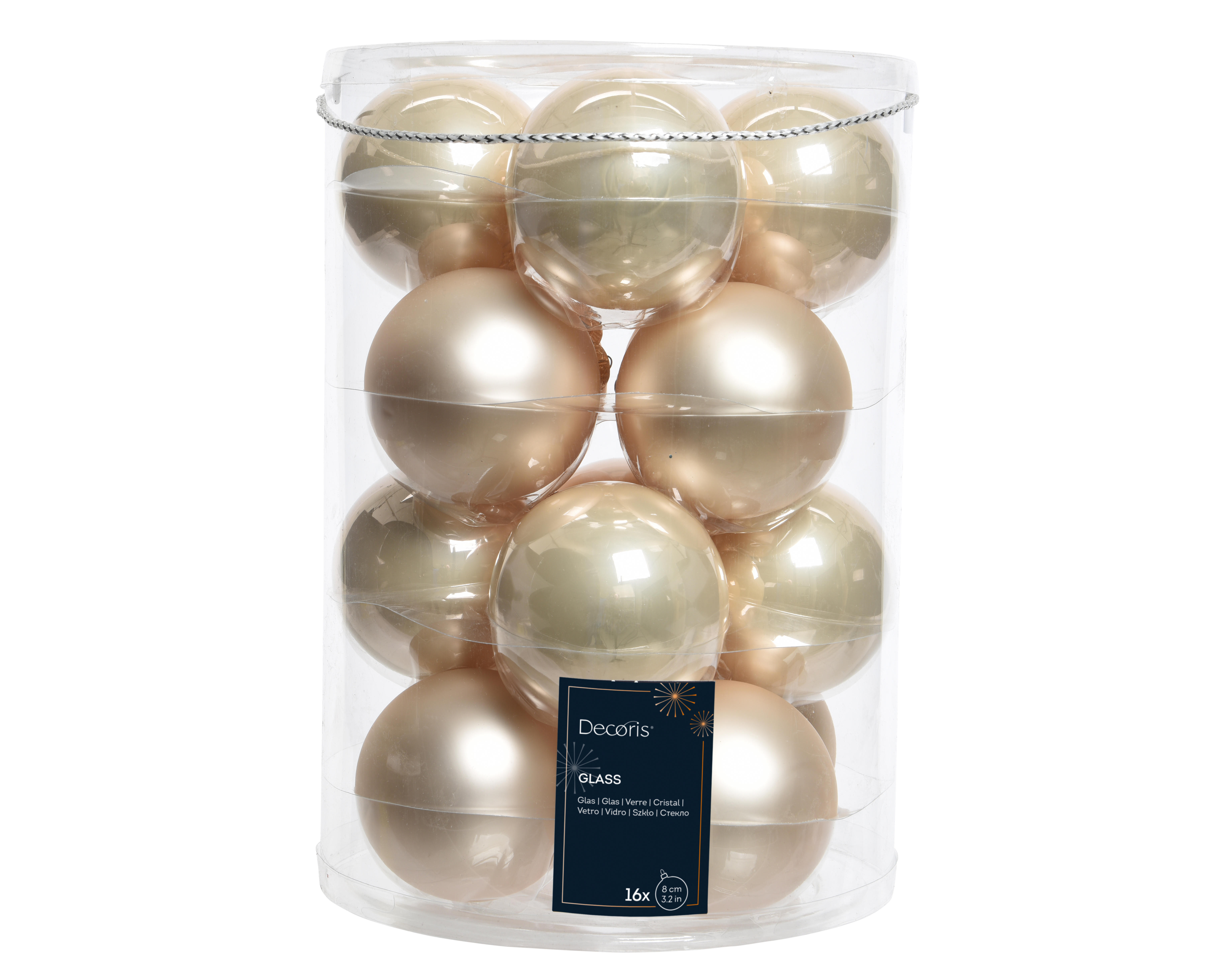 Kugelset 16-er - beige, Ø8.00cm