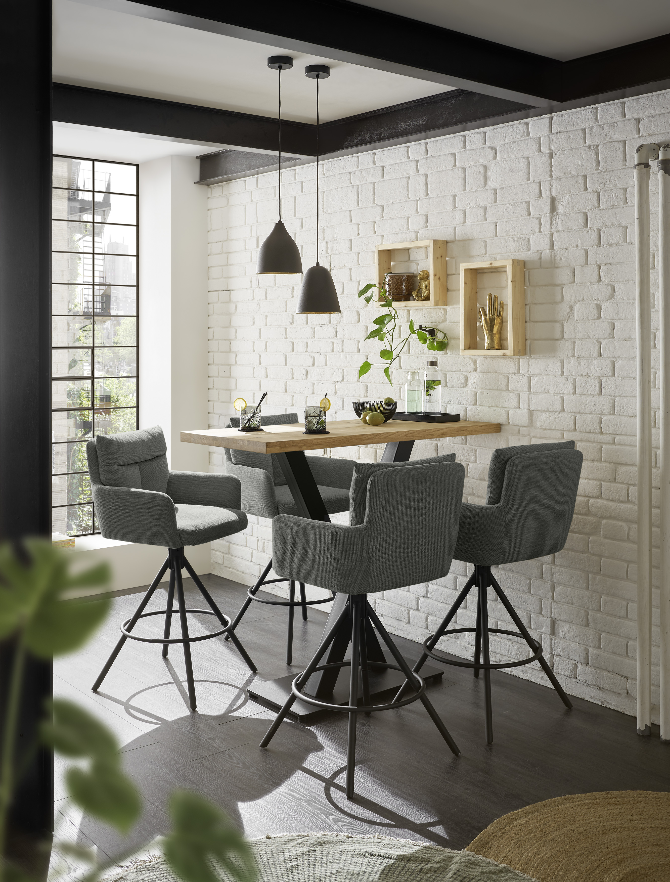 Barhocker, grau - MyStyle 4021