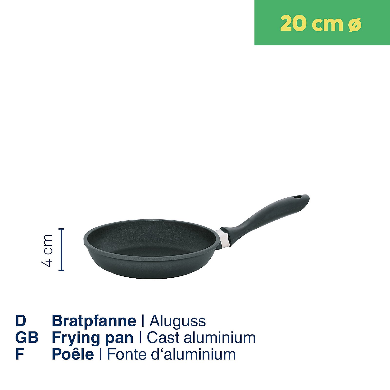 Pfanne Ø20 cm Aluguss - KERROS