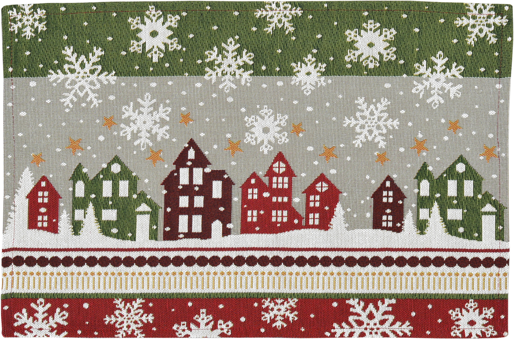 Tischset Winter Lights - 32x48cm, red/green